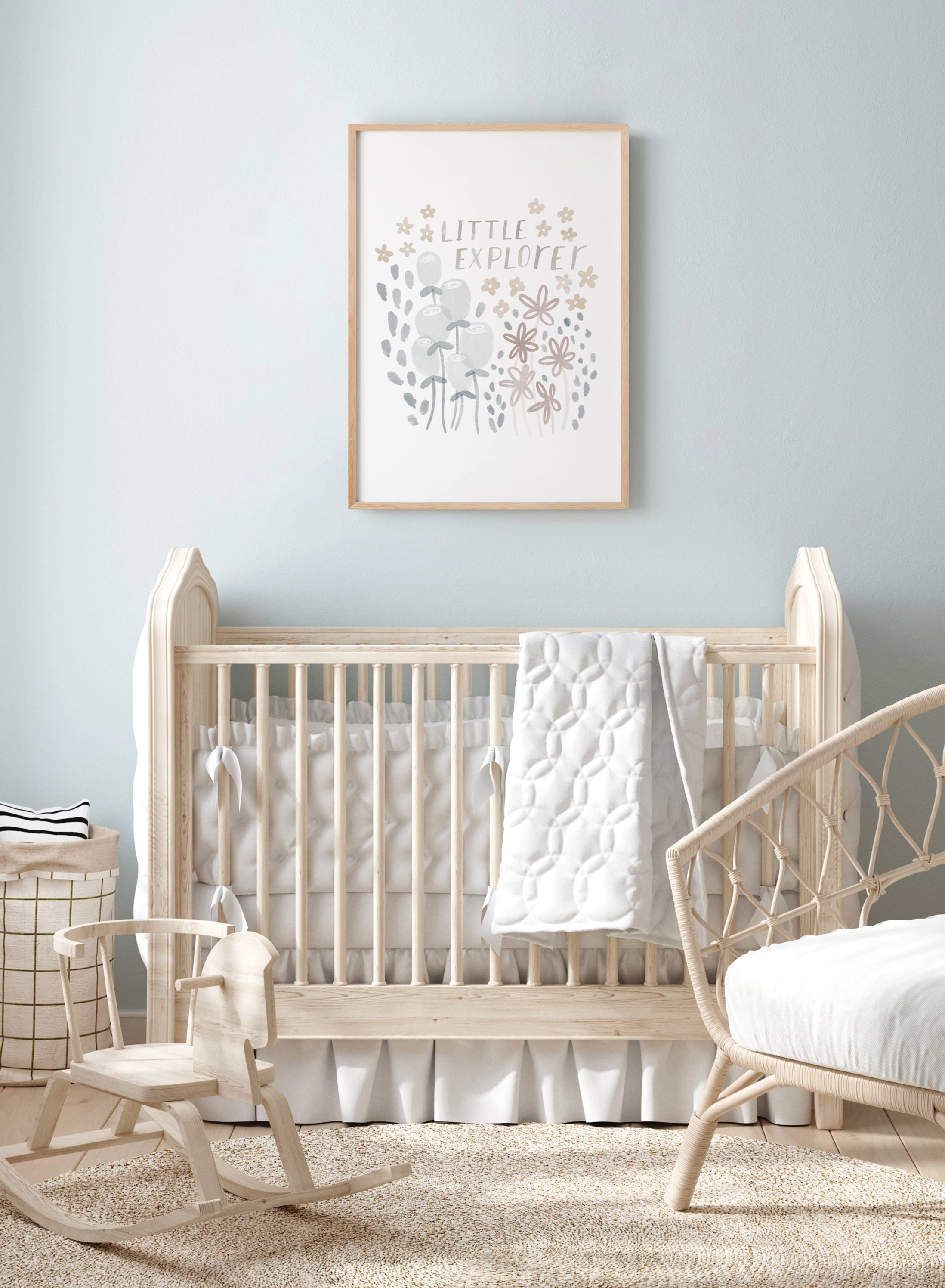 Little Explorer Educational Poster - Kids Learning Wall Art for Classroom & Home Decor - Perfect for Nursery, Playroom & Homeschooling