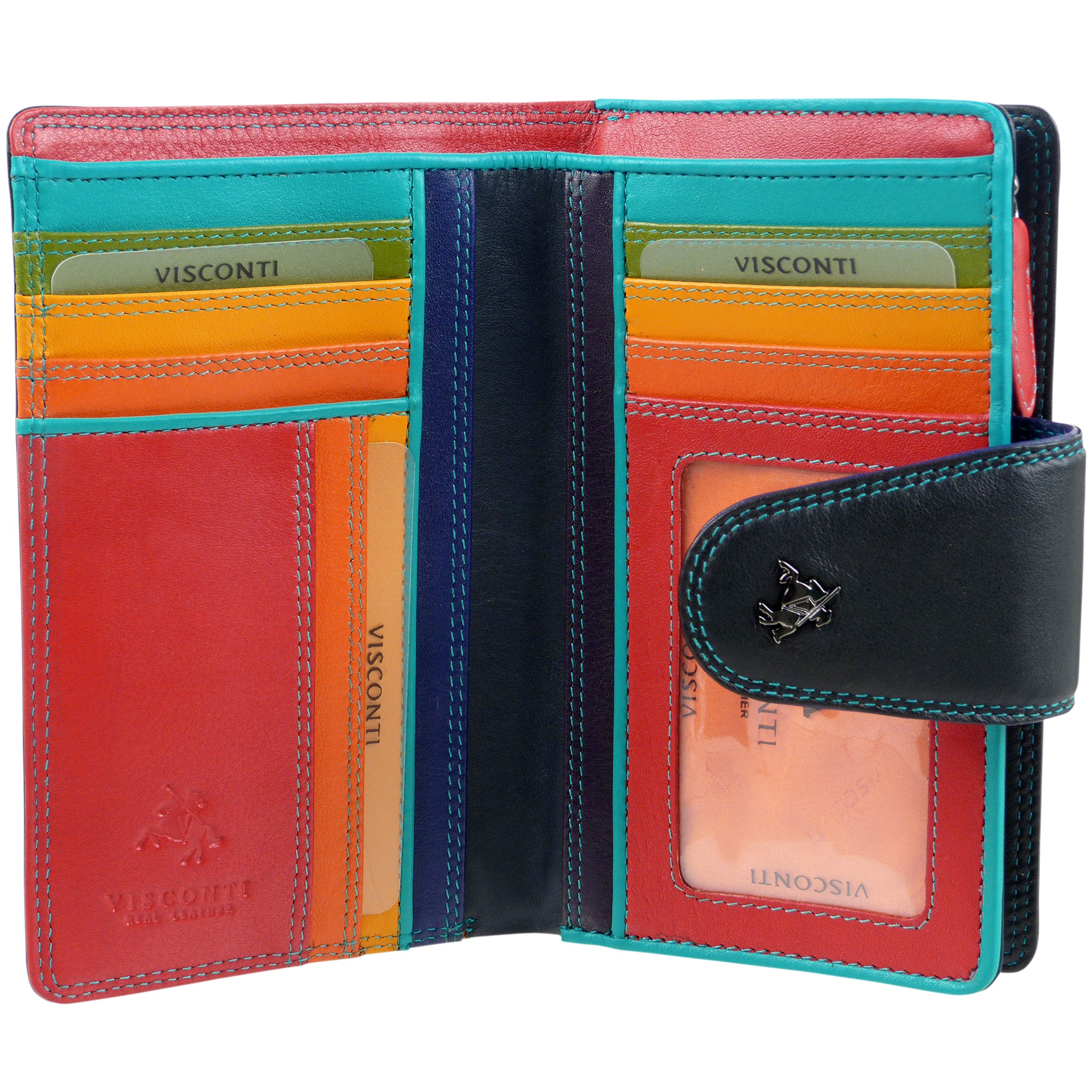 Women's Soft Leather Wallet - Designer Spectrum Boxed - Stylish & Durable for Everyday Use, Travel & Gifting