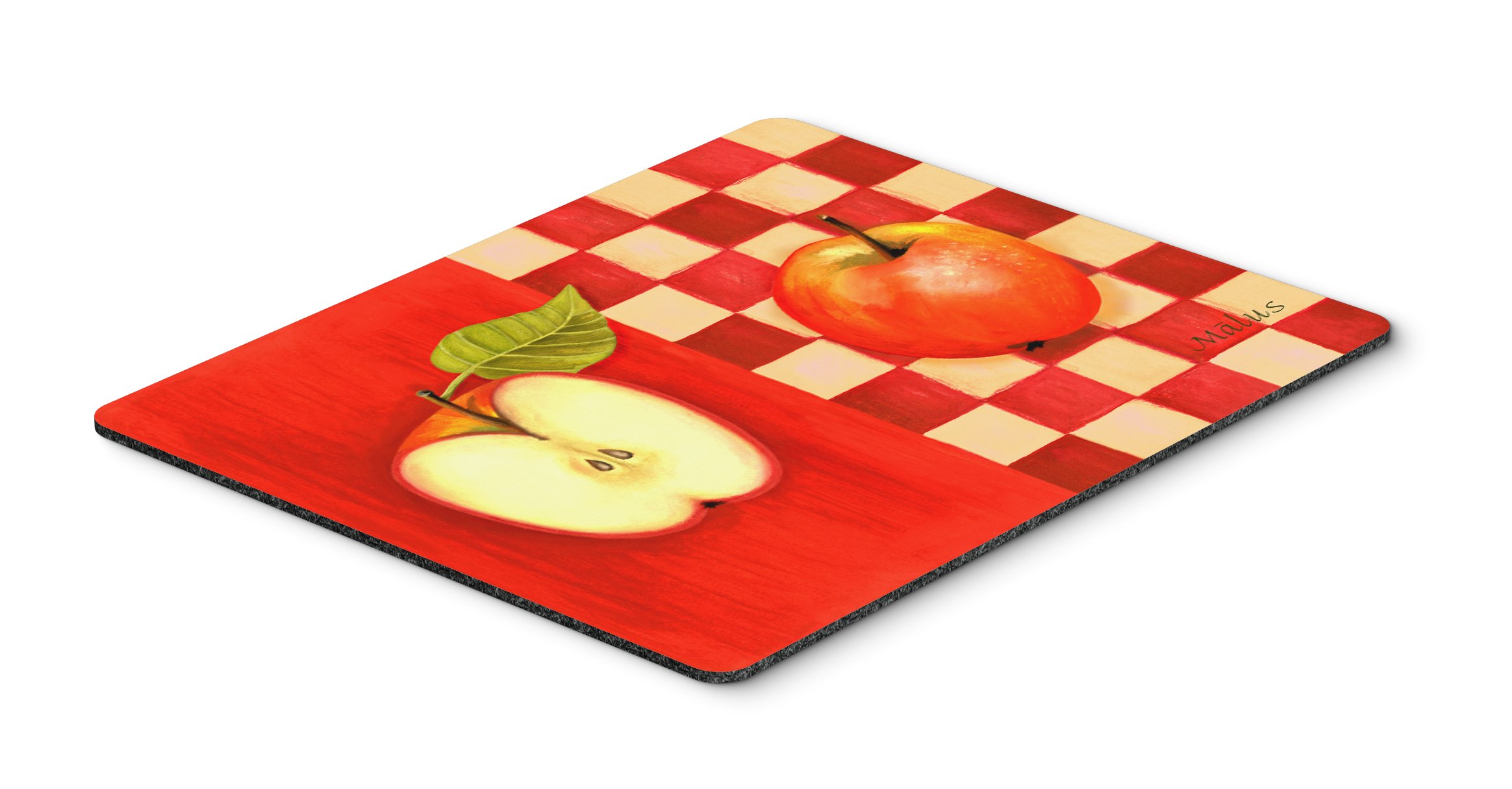 Ute Nuhn Apple Design Mouse Pad - Large Washable Non-Slip Desk Mat for Home Office, Gaming & Laptop Use | Hot Pad & Trivet for Kitchen | Perfect Workstation & Dining Table Accessory