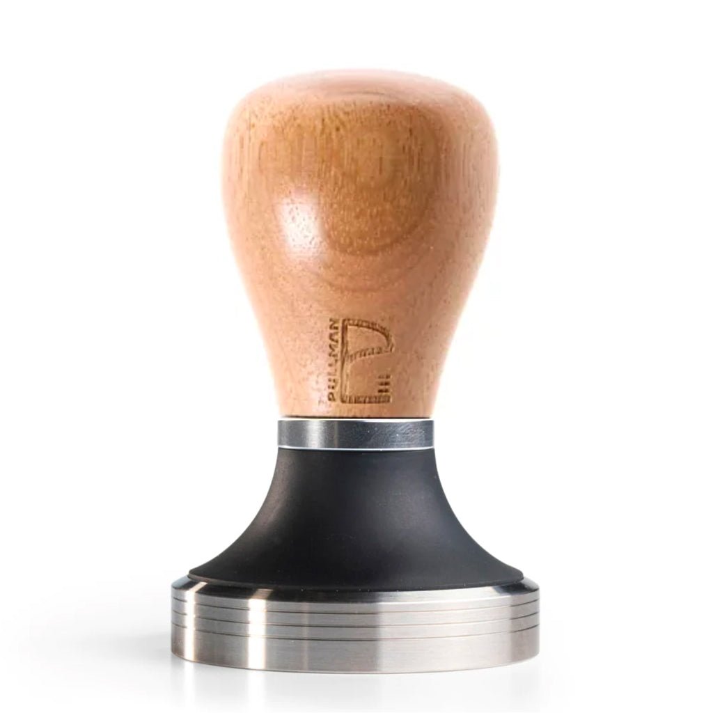 Premium Pullman Timber Barista Tamper - Professional Espresso Coffee Tamper with Ergonomic Handle for Perfect Coffee Grounds - Ideal for Home Baristas & Coffee Shops
