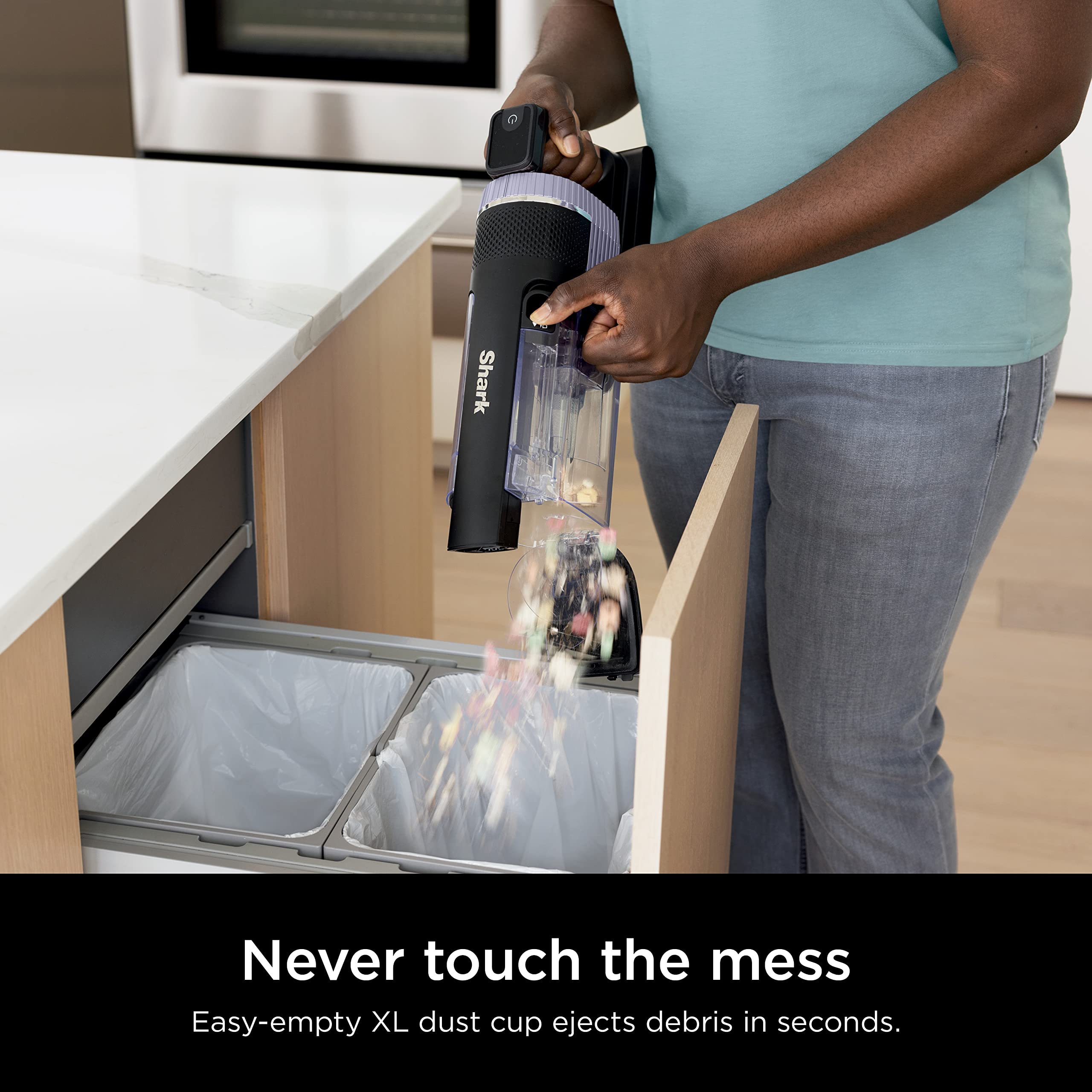 Shark Stratos Cordless Vacuum Cleaner with Clean Sense IQ & Odor Neutralizer | DuoClean PowerFins HairPro Technology | 60 Min Runtime | Includes Duster, Crevice Tool & Anti-Allergen Brush | Ash Purple (IZ862HC) | Perfect for Pet Hair, Hard Floors & Car Cleaning