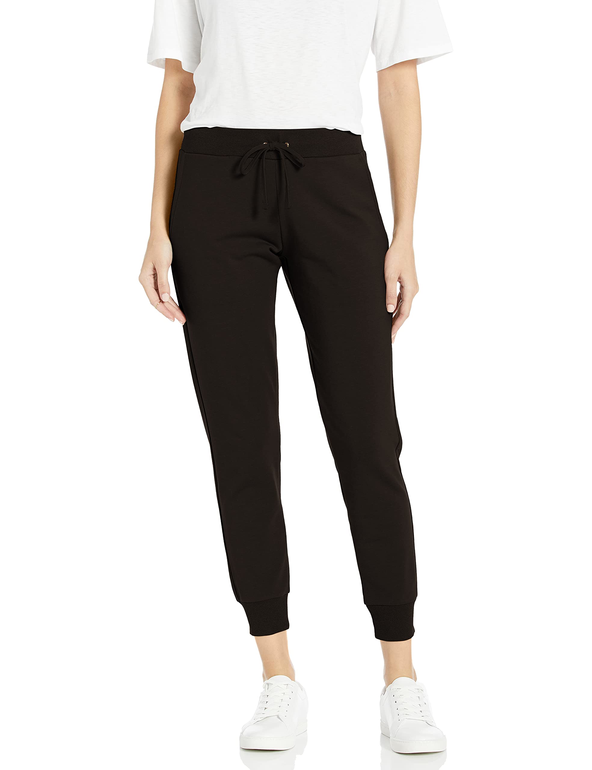The Drop Women's Grace Supersoft Stretch Rib-Cuff Jogger Pants - Comfortable Lounge & Workout Pants for Yoga, Running, and Casual Wear