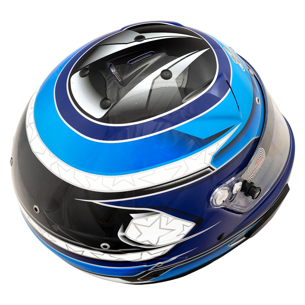 Zamp RZ 70E Switch Graphic Racing Helmet - FIA 8859 & Snell SA2020 Certified - Lightweight Full Face Motorcycle Helmet for Track Racing, Auto Cross & High-Speed Driving