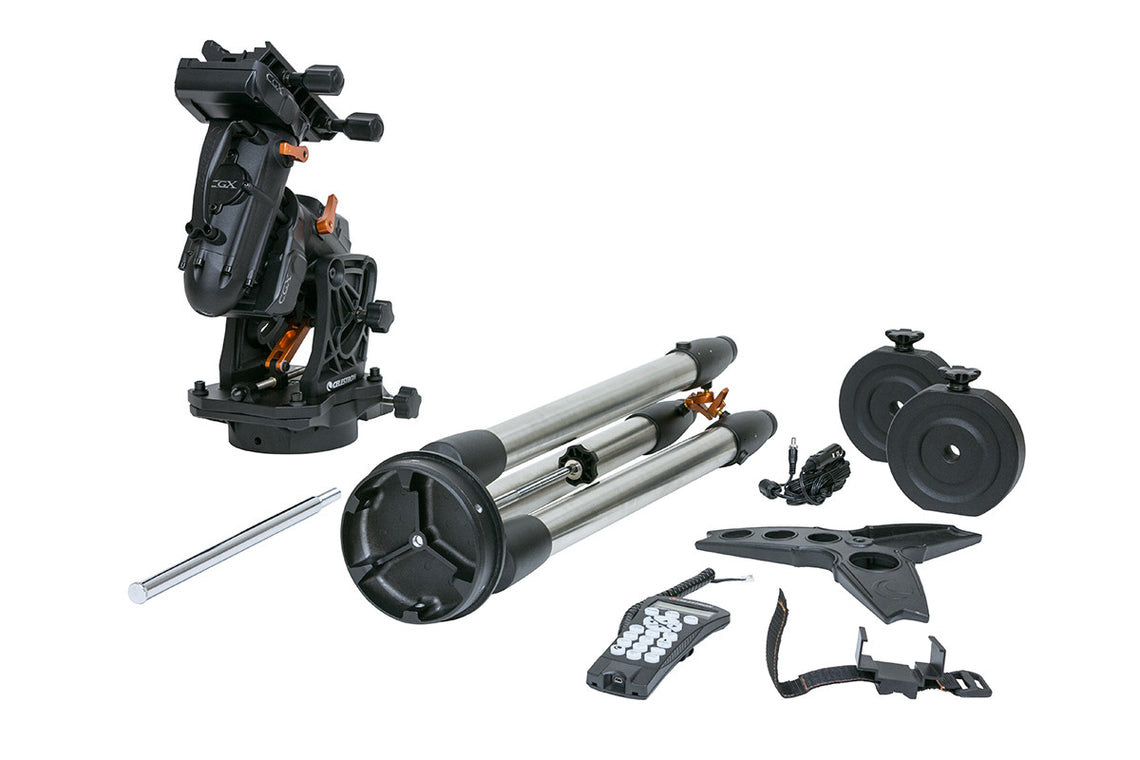 CGX Equatorial Mount and Tripod for Astronomy - High Precision Telescope Mount with Sturdy Tripod for Stargazing, Astrophotography, and Celestial Observation