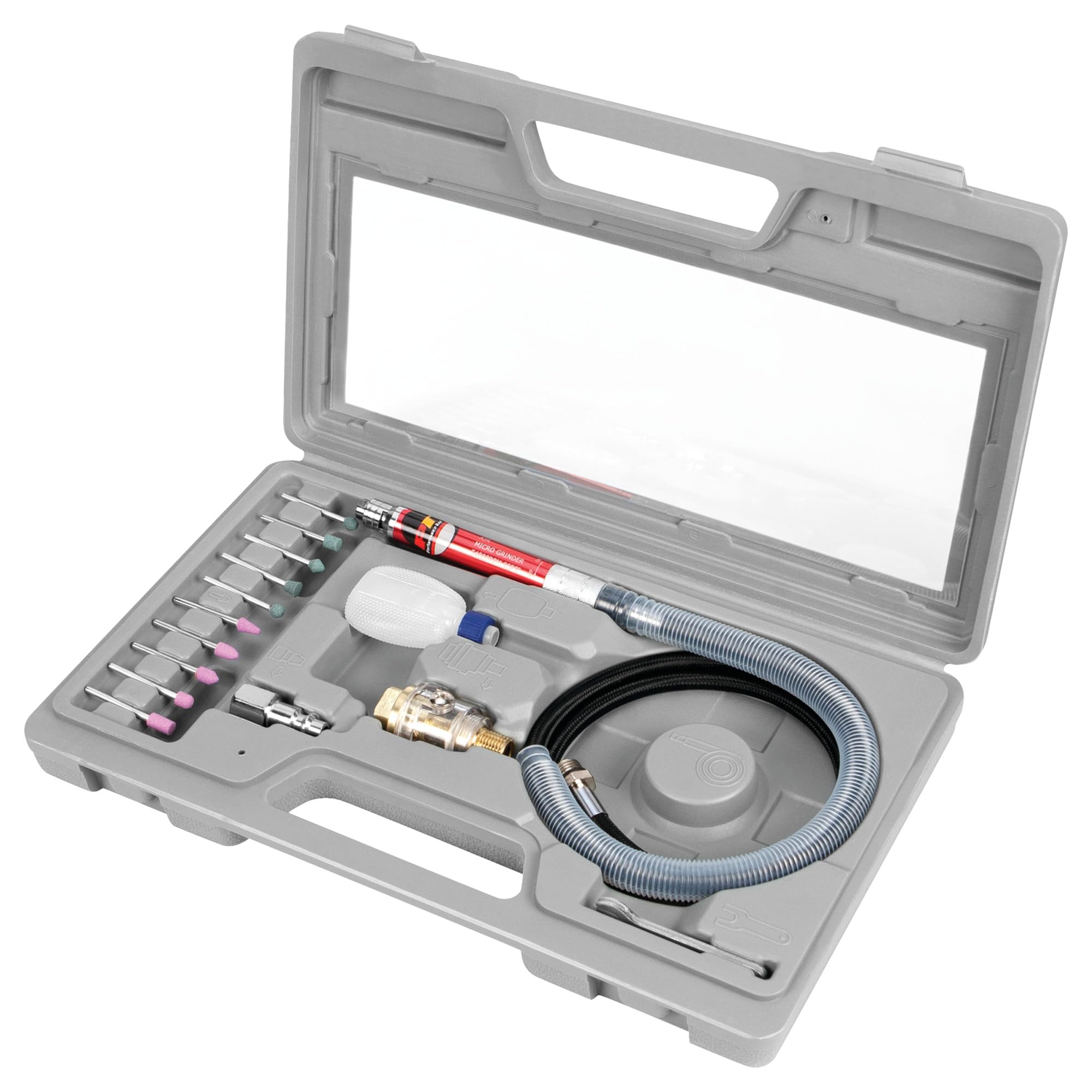 Performance Tool M547 1/8-Inch Micro Die Grinder - Compact & Powerful Pneumatic Tool for Precision Grinding, Polishing & Deburring | Ideal for Metalworking, Wood Carving & DIY Projects