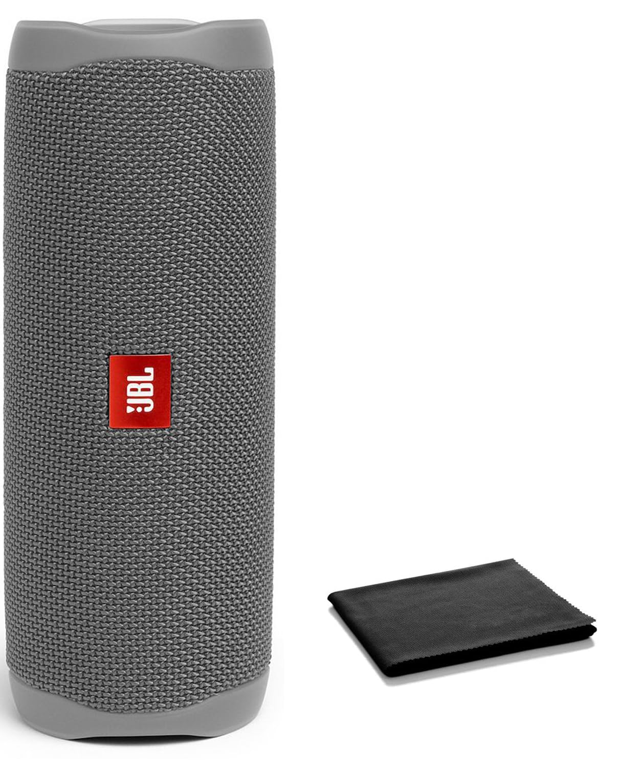JBL Flip 5 Waterproof Portable Bluetooth Speaker - Wireless Stereo Pairing, 12 Hours Playtime, IPX7 Rating - Perfect for Travel, Beach, Pool Parties & Home Use - Includes Microfiber Cleaning Cloth - Gray Stone