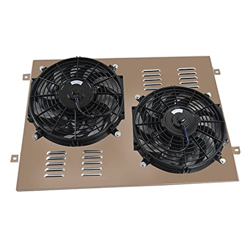 ECMRAD Aluminum Radiator Shroud with Dual 12