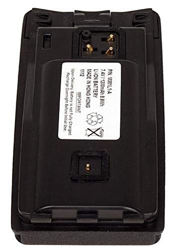 Motorola A12 Rechargeable Battery 7.4V 1200mAh Li-Ion Slim Replacement - Perfect for Two-Way Radios in Security, Hospitality & Outdoor Adventures
