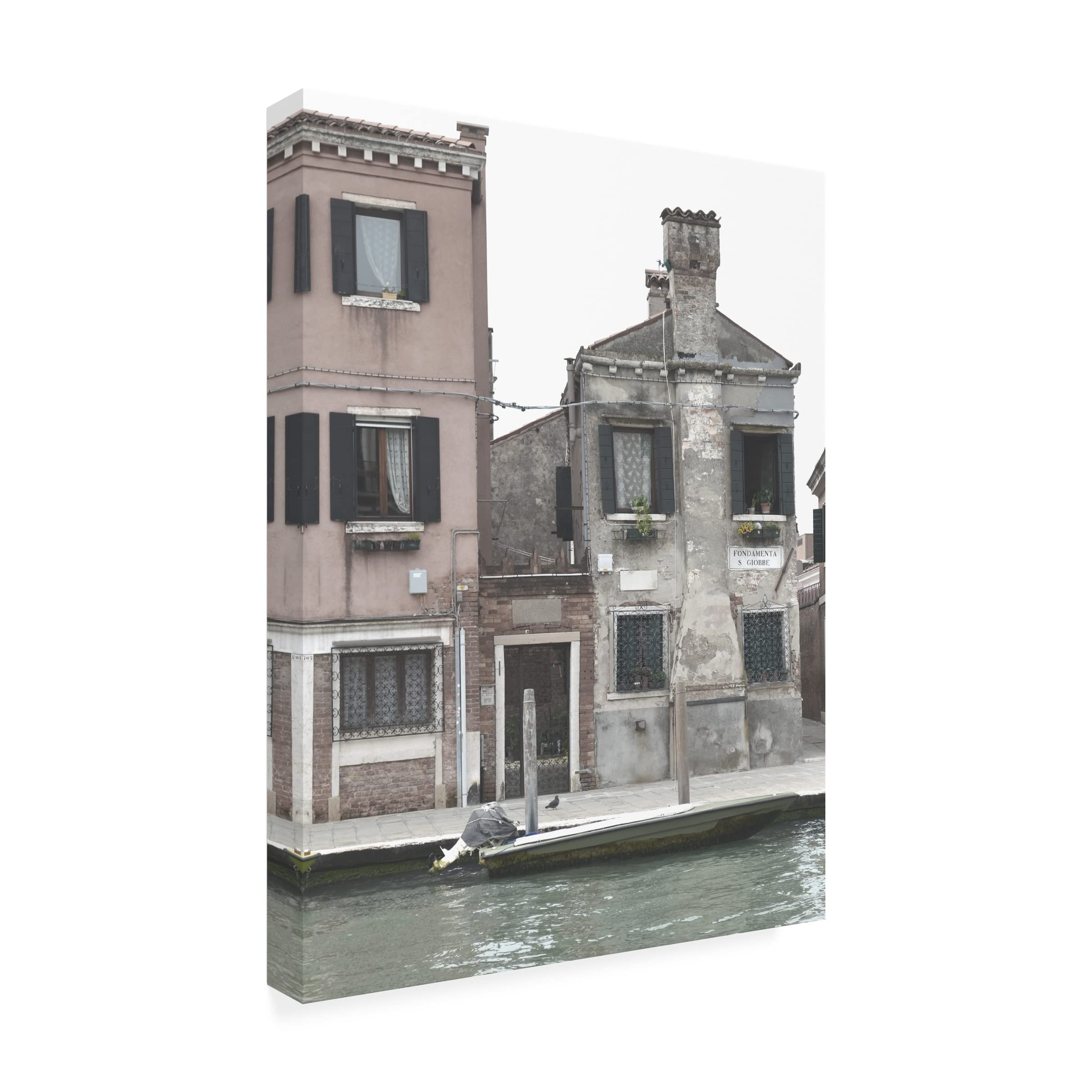 Sharon Chandler Venetian Facade Photos V Canvas Art Print - 14x19 Inches - Premium Trademark Fine Art - Perfect for Living Room, Bedroom & Office Decor