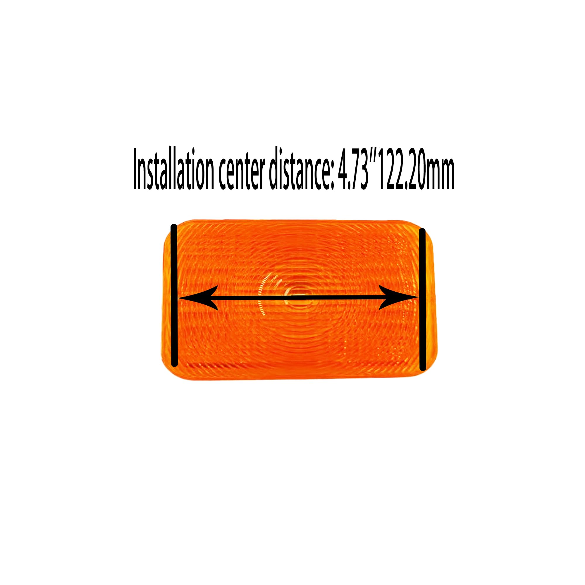 John Deere Tractor Taillight Lens Amber RE70020 Replacement - Compatible with 1023E 1025R 1026R 2027R 2032R 3120 3203 3320 4105 4520 4600 5415 5425 Models (2-Pack) - Durable Tractor Light Cover for Farm Equipment & Agricultural Machinery