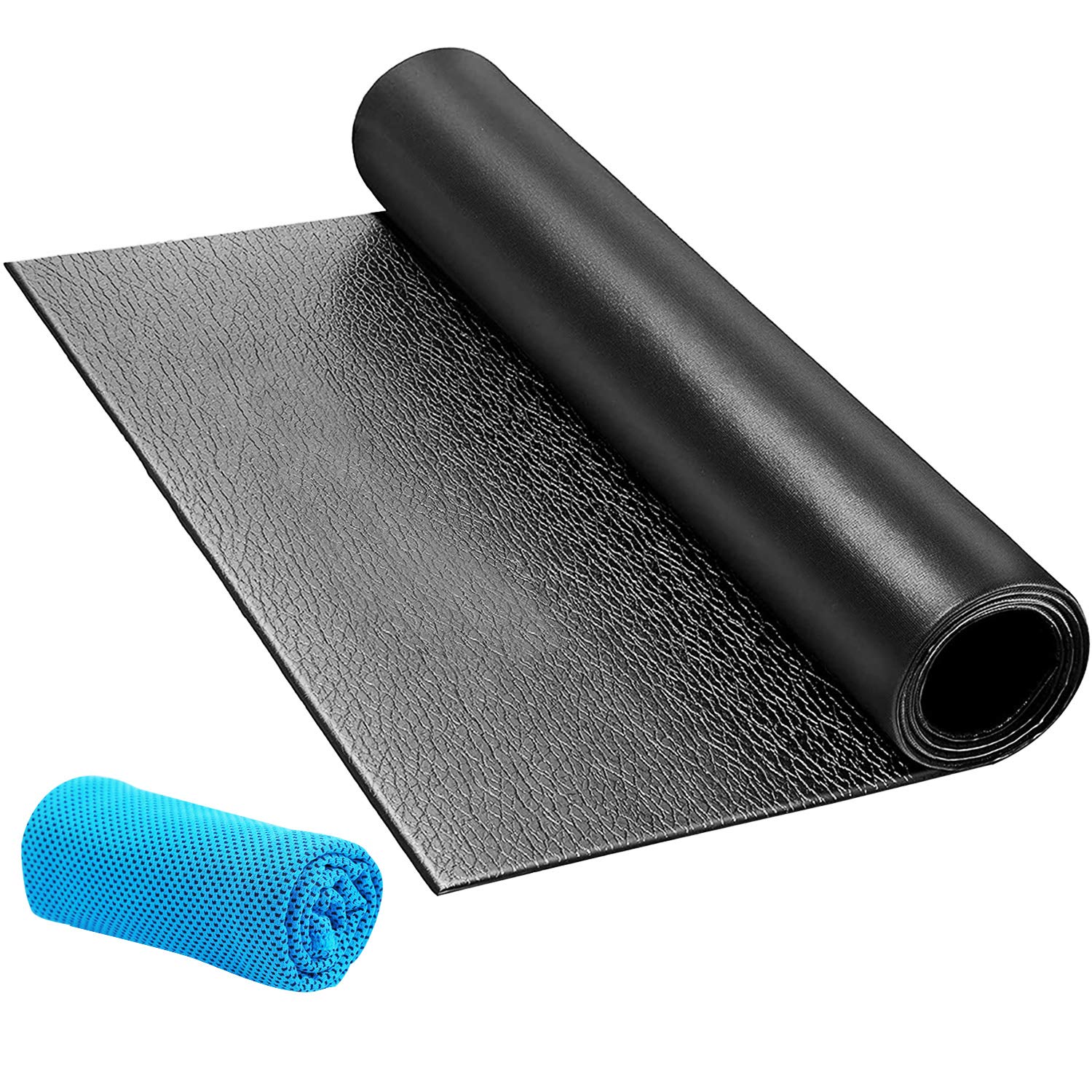 Premium Bike Mat for Exercise Bikes - Non-Slip Indoor Cycling Floor Mat for Peloton, Home Gyms & Trainers - Protects Carpets & Hardwood Floors (Ideal for Spinning, Cardio Workouts & Home Fitness)