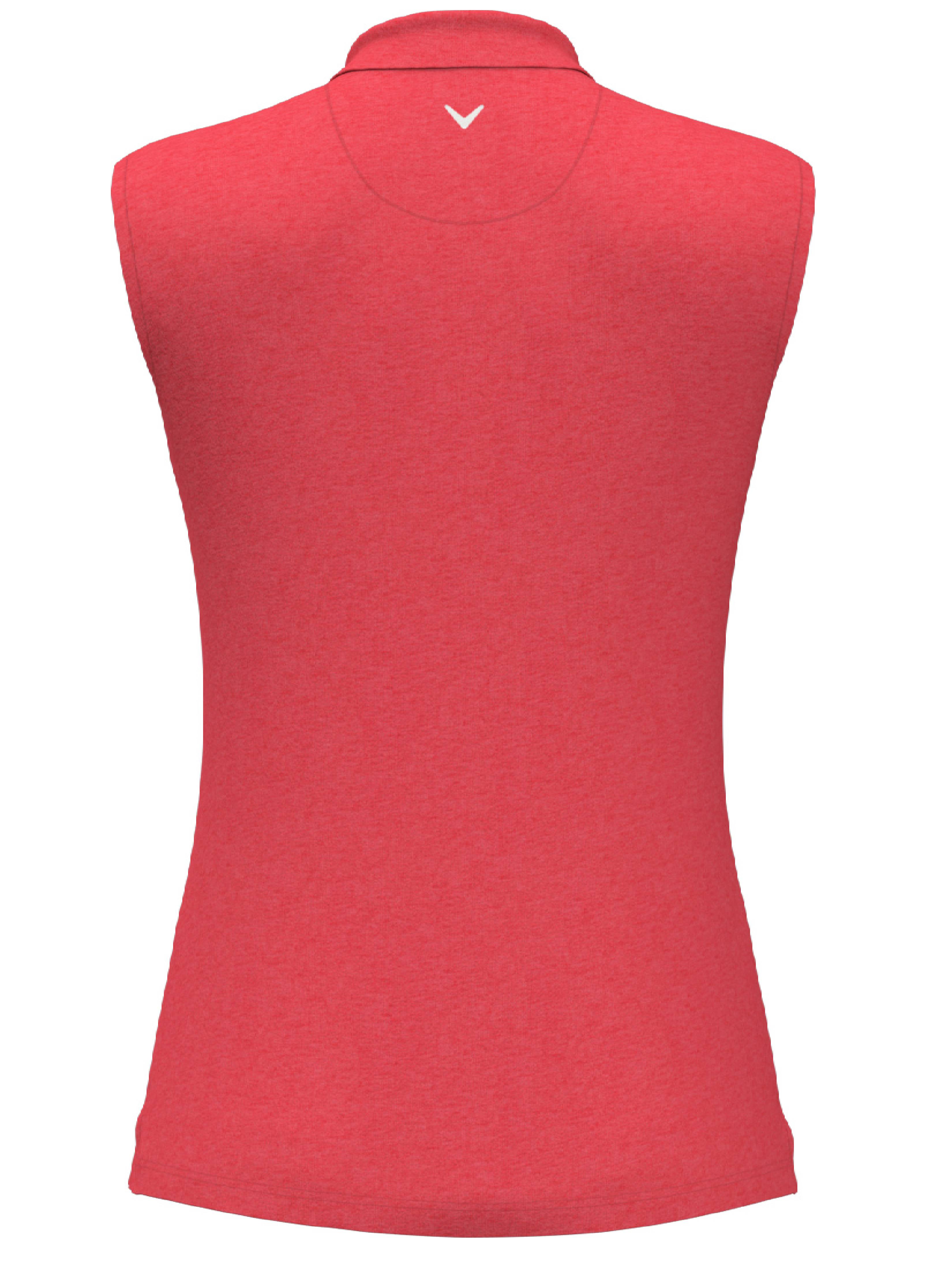 Women's 1/4 Zip Sleeveless Heather Polo Shirt - Breathable Moisture-Wicking Golf & Tennis Top for Active Lifestyle