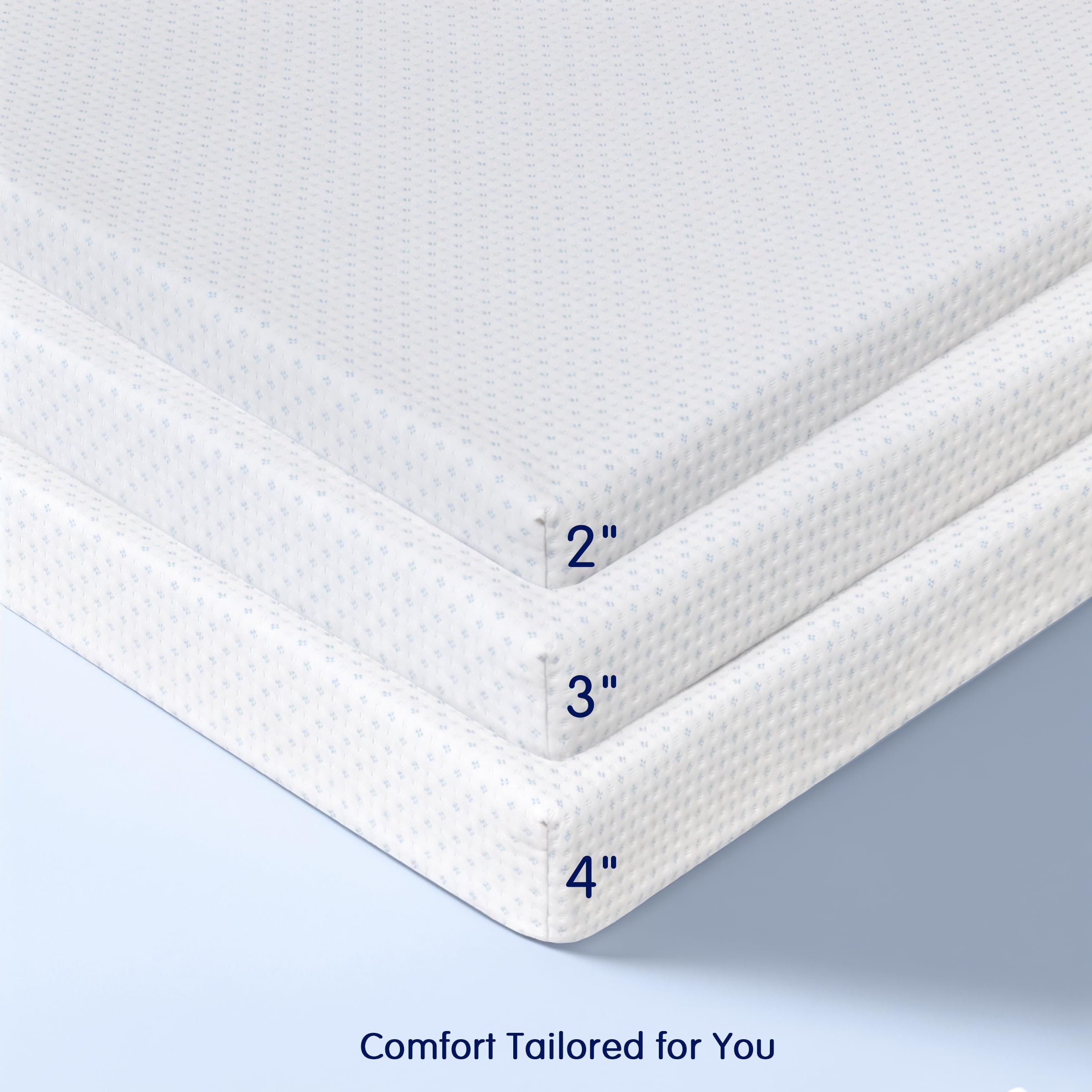 Subrtex Gel-Infused Memory Foam Mattress Topper - 4 Inch Twin XL, High Density Cooling Bed Topper with Breathable Removable Cover, CertiPUR-US Certified | Perfect for College Dorm, Guest Room & Home Comfort