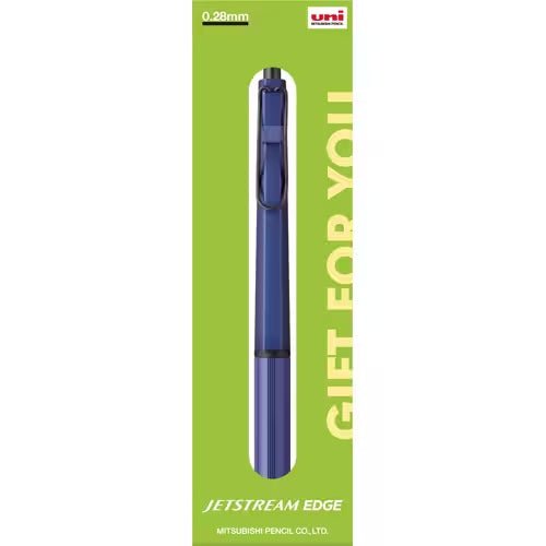 Premium Jetstream Edge Ballpoint Pen with Gift Box - Smooth Writing 0.38mm Fine Point - Perfect for Office, School & Everyday Use - by Uni Mitsubishi Pencil