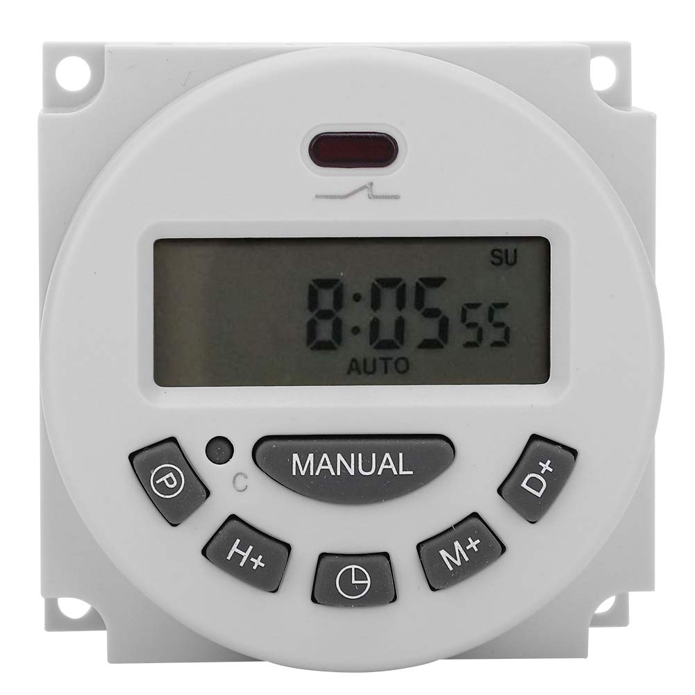 12V LCD Digital Timer Switch - ABS Computer Electron Micro Timer for Home Automation, Appliances & DIY Projects