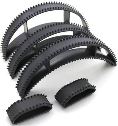 EASYOUNG Set of 5 Puff Maker Hair Bumpits & Hair Extension Clips - Volumizing Hair Accessories for Women (Black) - Perfect for Updos, Ponytails & Special Occasions