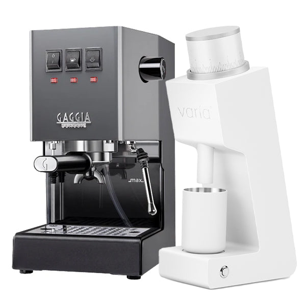 Gaggia Classic Evo Pro Espresso Machine & Varia VS3 Grinder Bundle - Perfect for Home Baristas & Coffee Enthusiasts