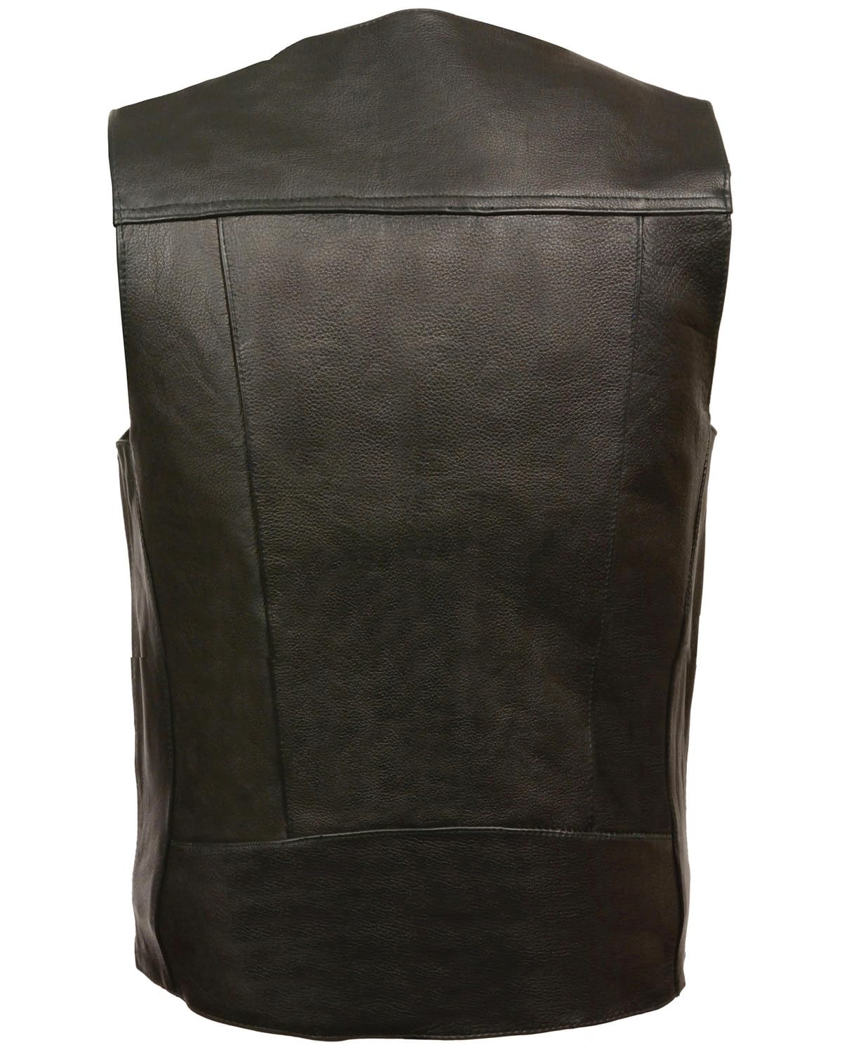 Milwaukee Leather Men's Buffalo Nickel Snap Classic Vest - Black Size 58 | Western Style Biker Vest for Motorcycle Riders & Cowboy Fashion | Perfect for Riding, Rodeos & Casual Wear