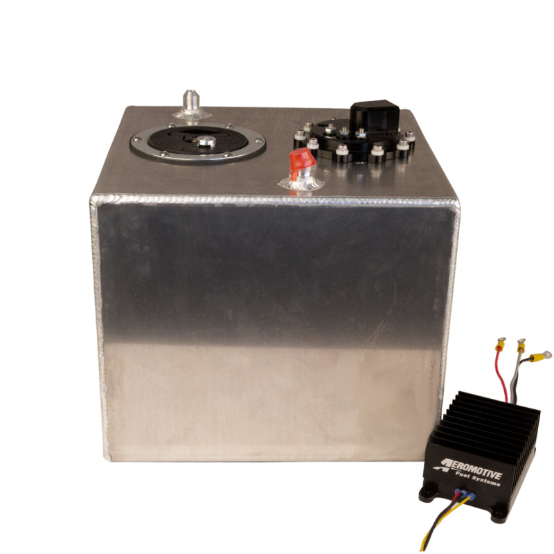 Aeromotive Fuel Cell TVS 6 Gallon 90 Degree Outlet Brushless Spur 10.0 - High Performance Fuel System for Racing, Off-Road & Custom Car Builds