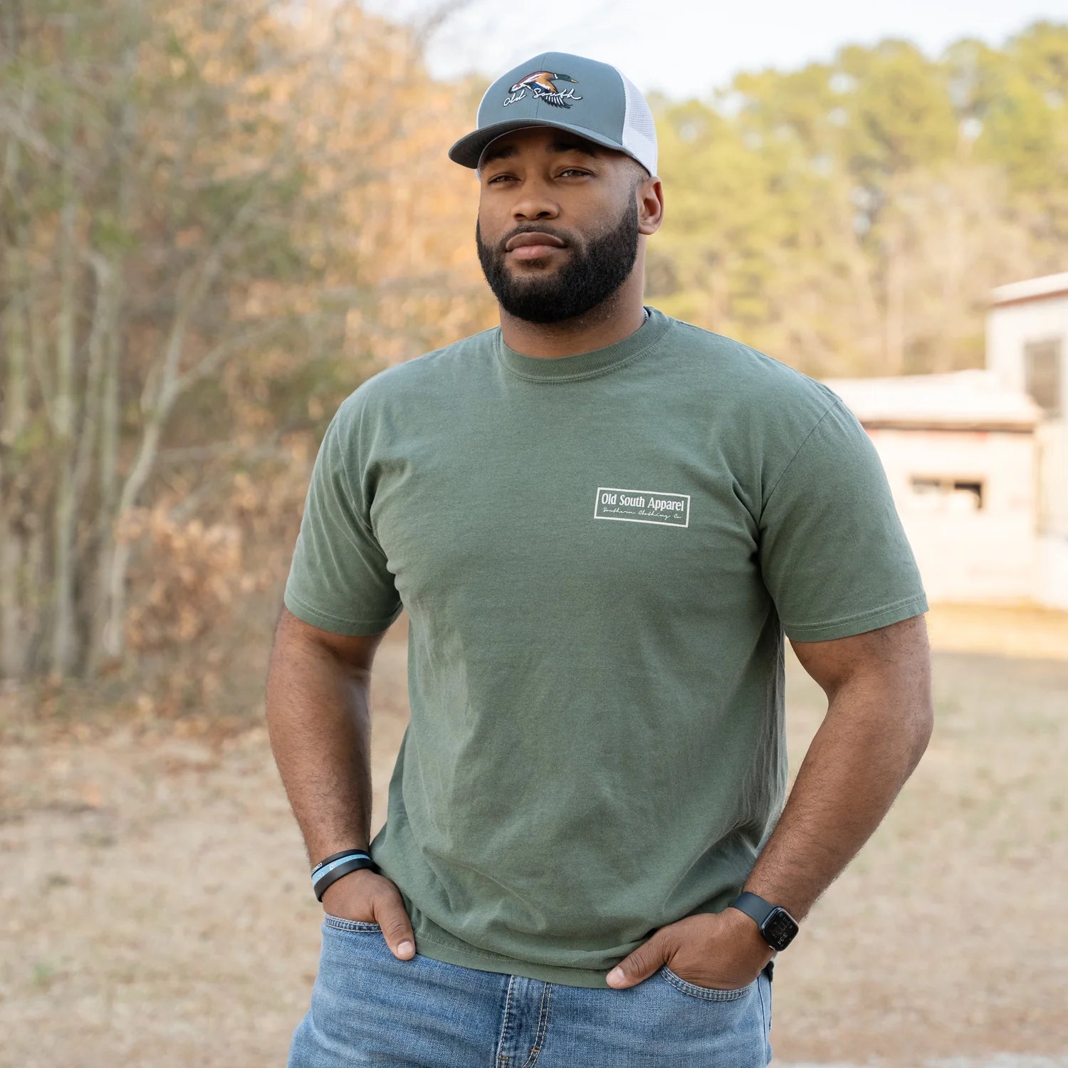 Old South Apparel 18 Wheeler Trucker Short Sleeve T-Shirt for Men - Comfortable Cotton Tee for Road Trips, Truck Driving & Casual Wear