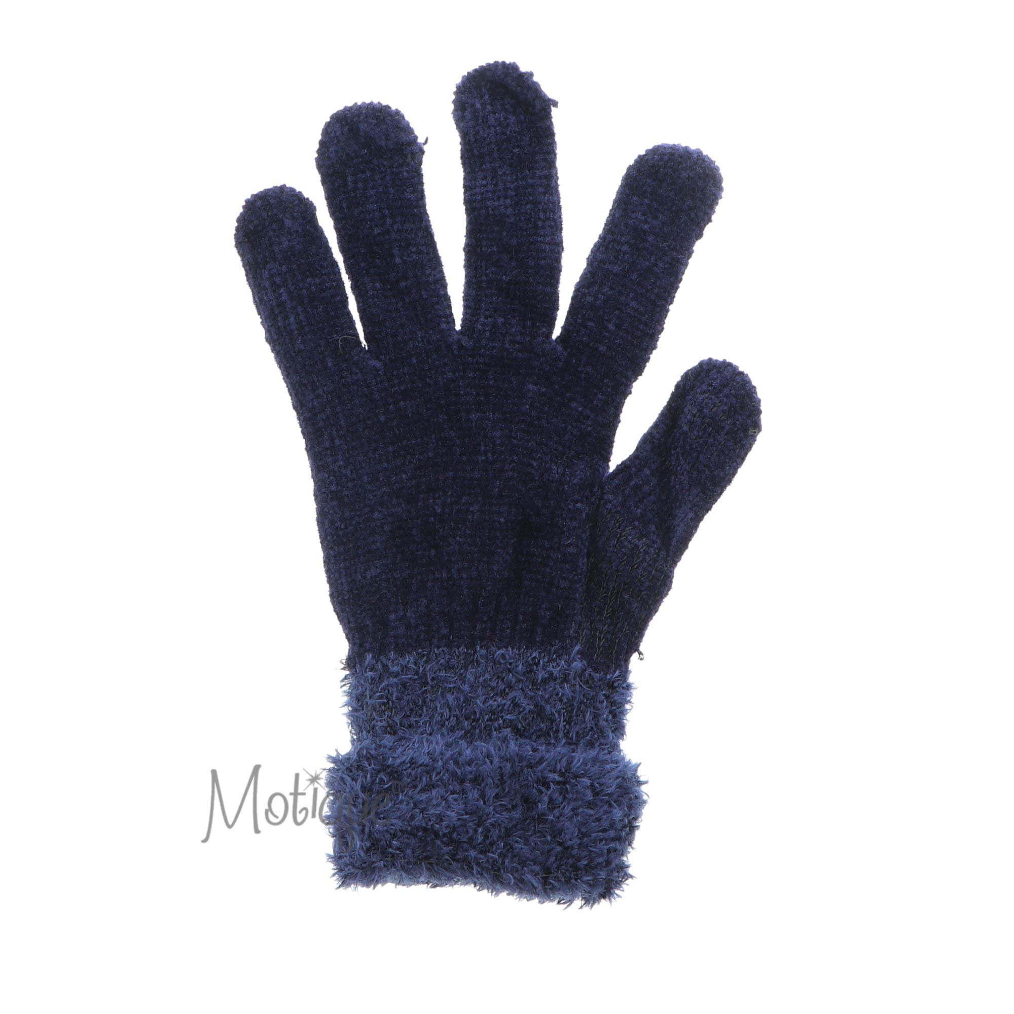 Adult Chenille Gloves with Fur on Top - Warm Winter Accessories for Women & Men, Perfect for Driving, Outdoor Activities, and Cold Weather