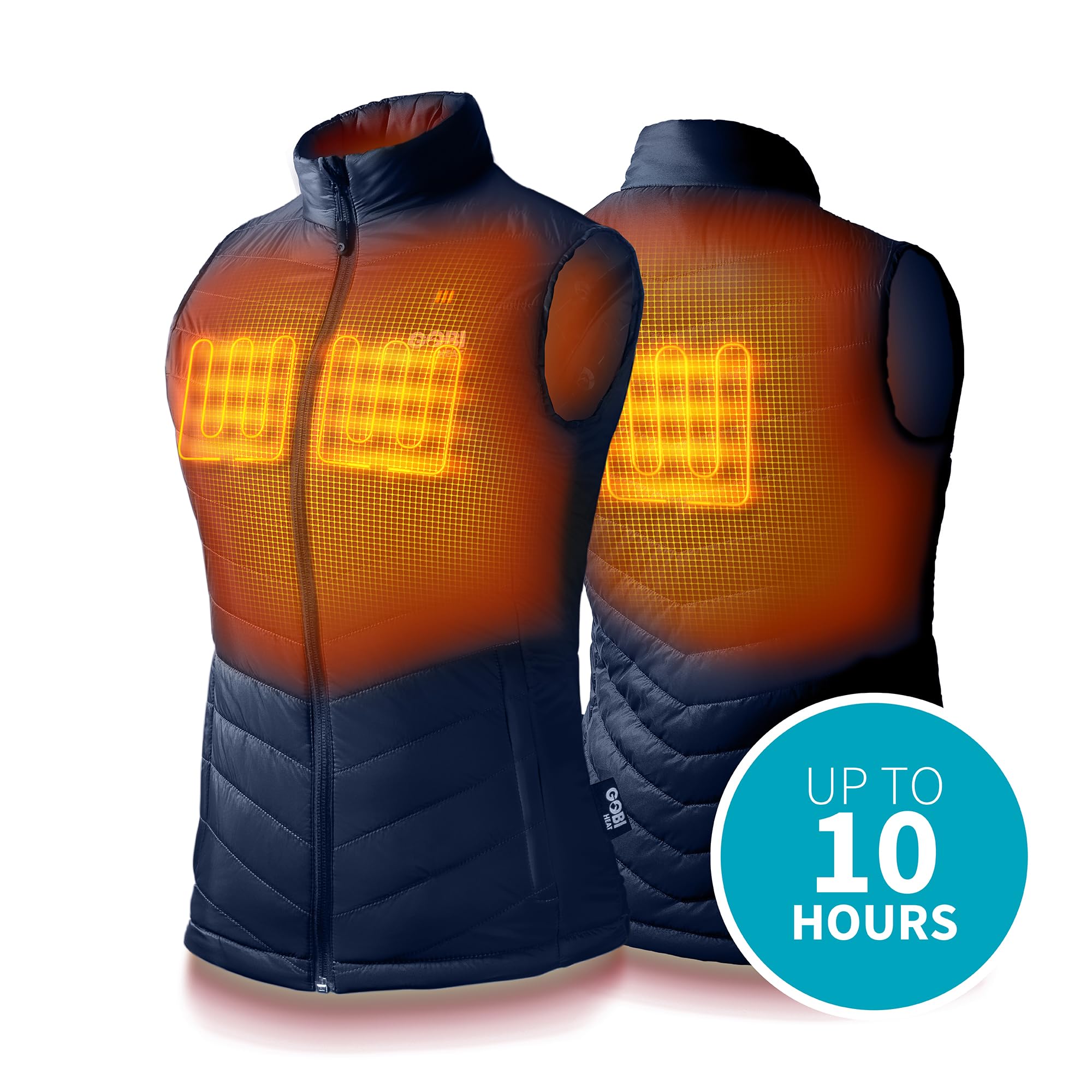 Dune Women's Heated Vest with Battery & Charger - 10 Hours Heating for Winter Outdoor Activities | Machine Washable | Perfect for Hiking, Skiing & Cold Weather Commute