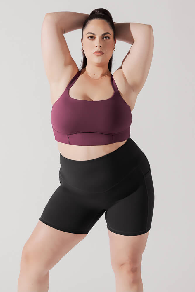 Daphne Corset Crop Top for Women - Sexy Bustier Lace-Up Bustier Shirt in Plum Purple | Perfect for Date Night, Club Outfits & Boudoir Photography