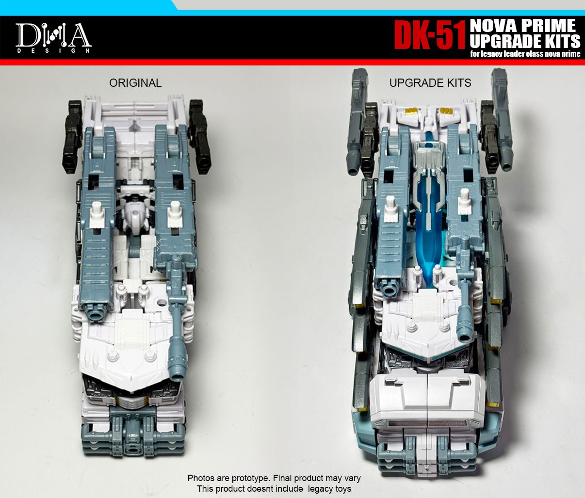 DNA Design DK 51 Upgrade Kit for Nova Prime - Transformers Action Figure Parts - Perfect for Collectors & Custom Builders - Enhance Your Nova Prime Figure Display & Play Experience