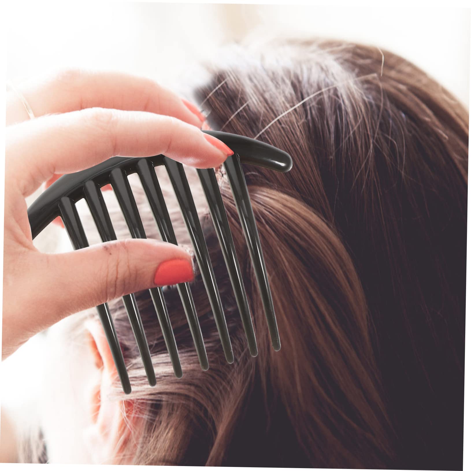 Minkissy 10 Pack Acrylic Hair Combs Set for Women - 7 Teeth Side Combs, Stylish Hair Accessories for Girls & Women - Perfect for Weddings, Parties & Everyday Hairstyling