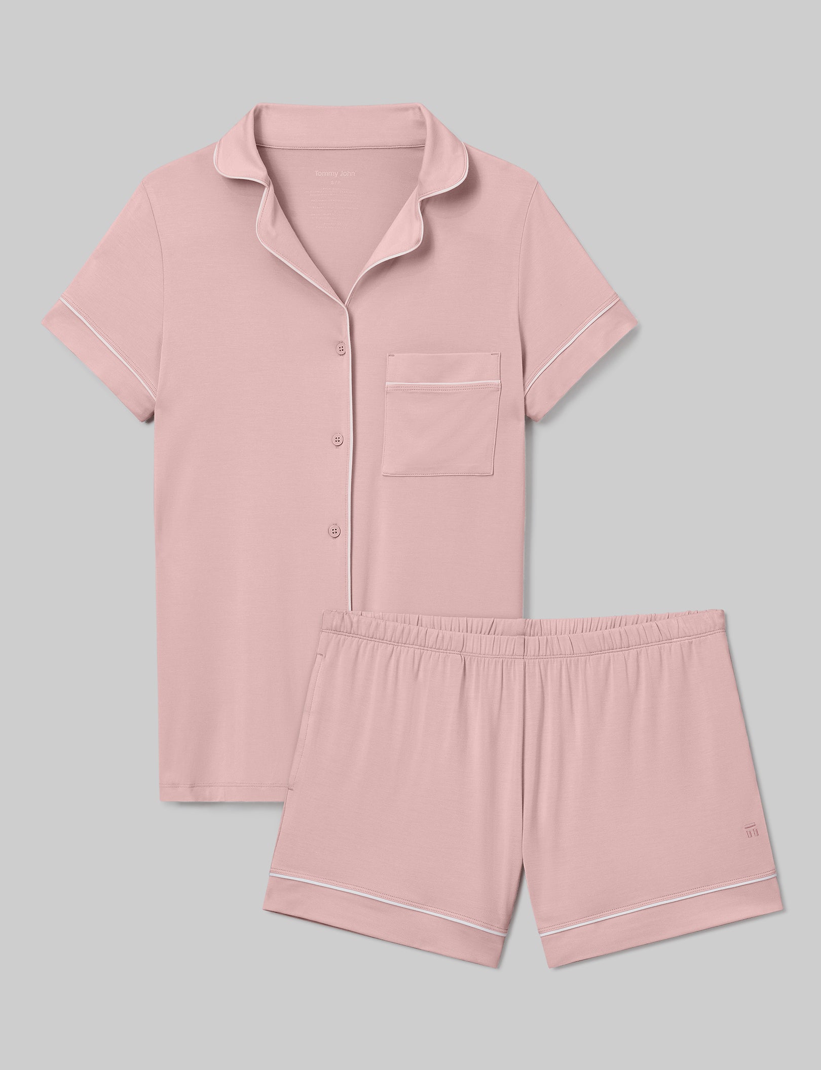 Women's Soft Cotton Pajama Set - Short Sleeve Sleep Shirt & Lounge Shorts for Comfortable Sleep & Relaxation | Perfect for Nightwear, Lounging at Home, and Summer Vacation