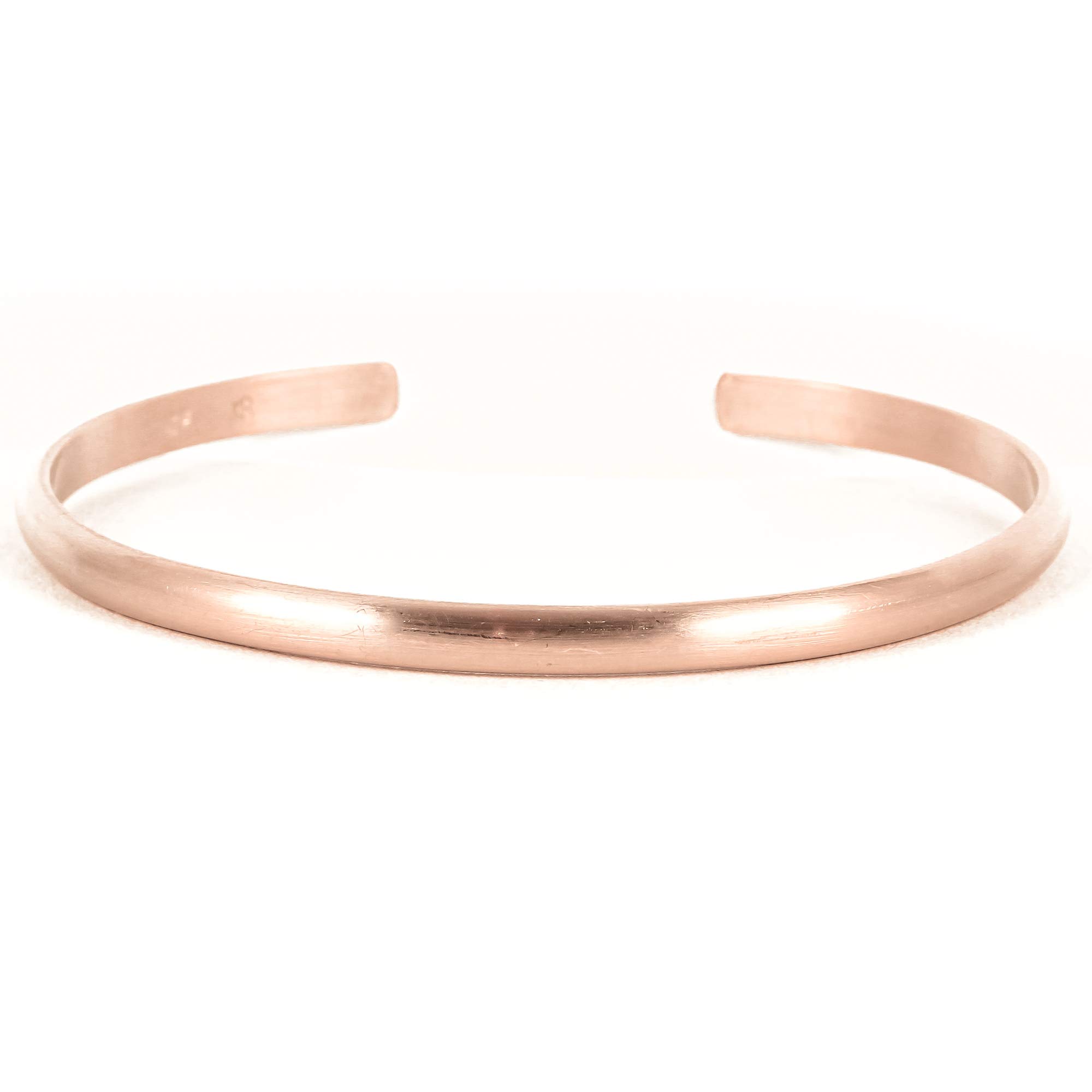 Rose Gold Filled Wide Matte Cuff Bracelet for Women - Brushed Satin Texture Stackable Bangle by Lotus Stone Jewelry (Large) | Perfect for Layering, Everyday Wear & Special Occasions