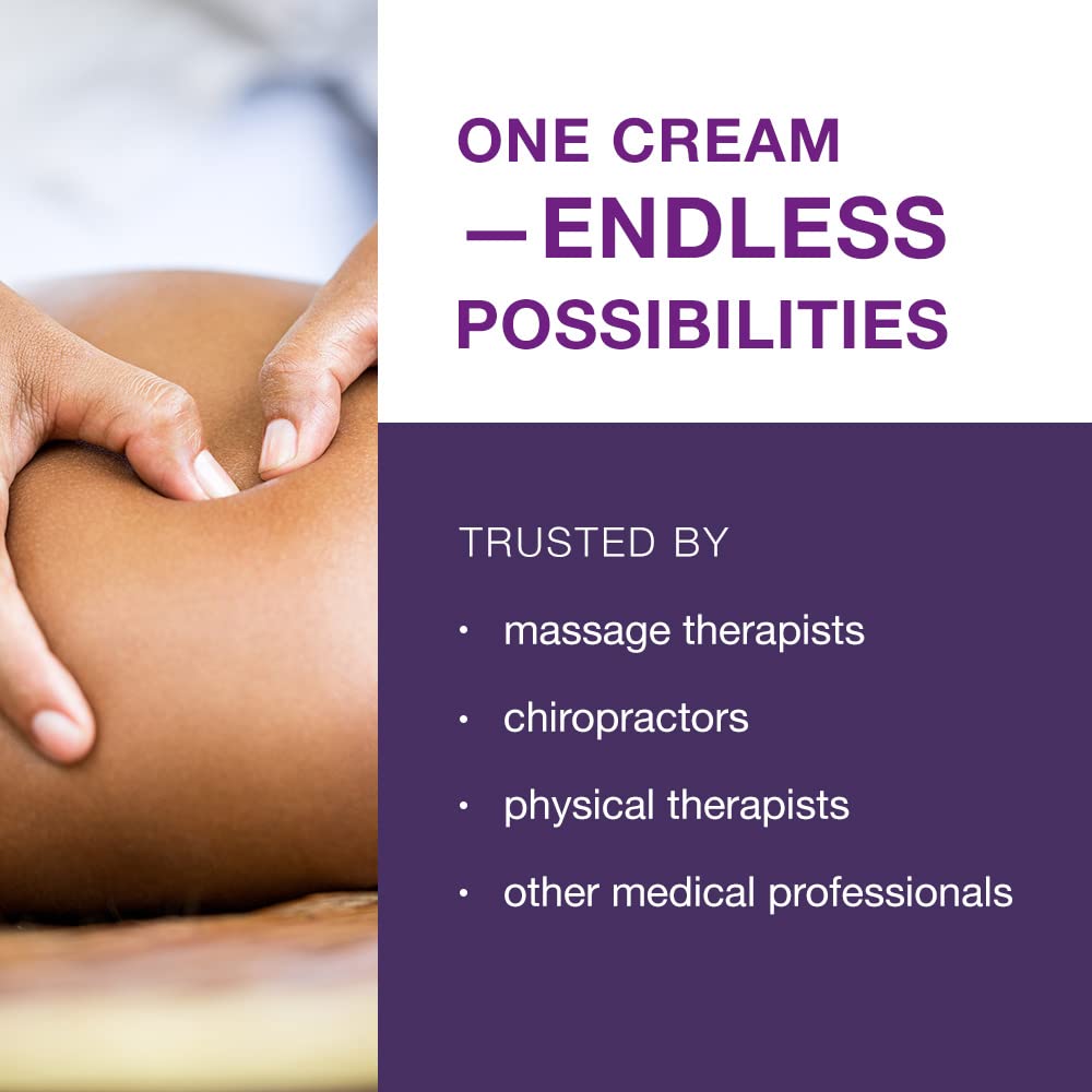 Free-Up Professional Massage Cream - Fragrance-Free, Non-Greasy Formula with Superior Glide & Lubricity - 16 Oz Jar (3 Pack) - Ideal for Physical Therapy, Deep Tissue Massage & Spa Treatments