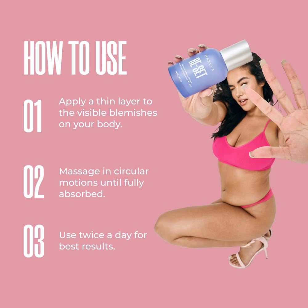MAËLYS Cosmetics Butt Mask & Balancing Body Serum Bundle - Cellulite Reduction, Skin Firming Treatment for Smooth & Toned Body | Perfect for Post-Workout Recovery & Spa Nights