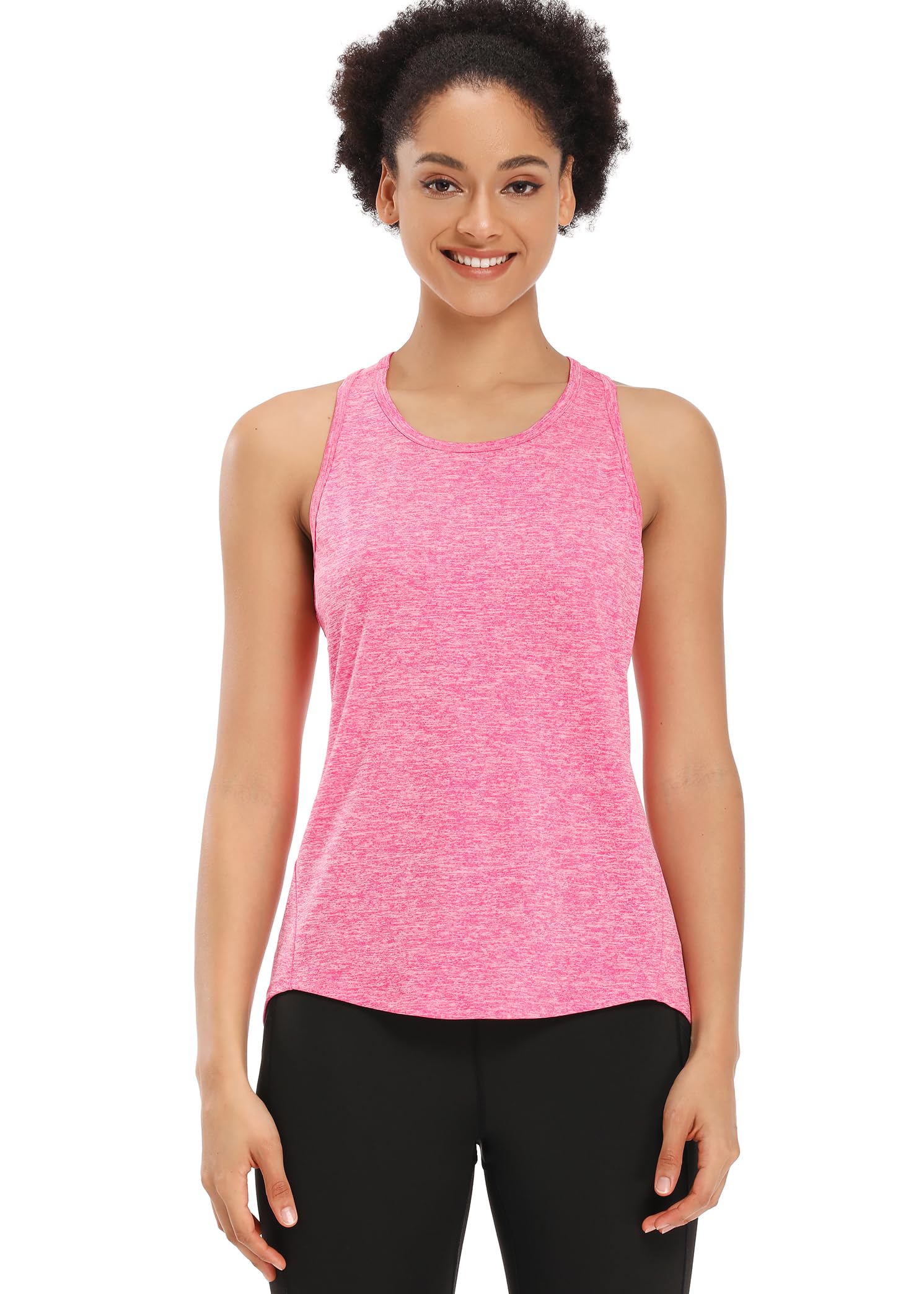 Muzniuer Women's Workout Tops - Sleeveless Yoga Tank Tops for Gym, Running & Fitness - Breathable Racerback Athletic Shirts for Women - Perfect for Yoga, Pilates & Cardio Workouts