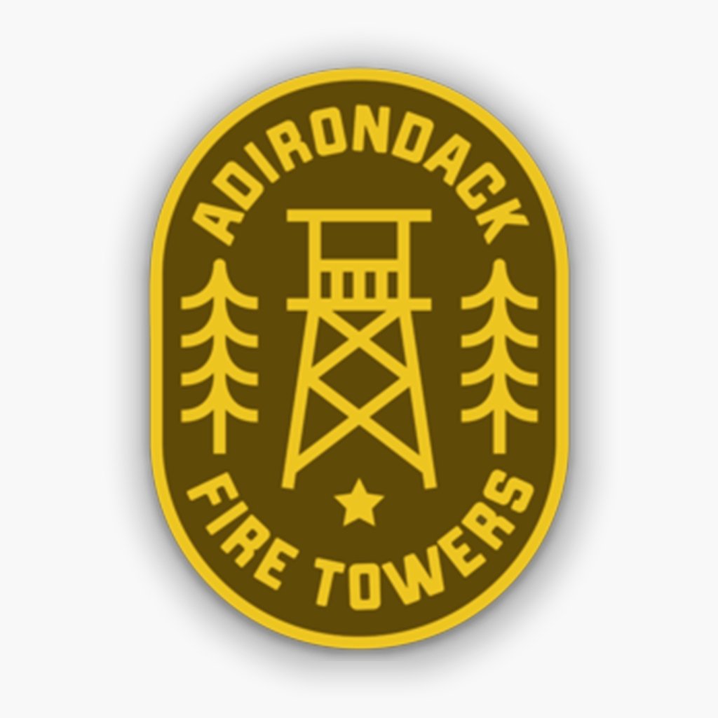 ADK Fire Towers Vinyl Stickers - Waterproof, Durable Decals for Laptops, Cars, and Outdoor Gear - Perfect for Hiking Enthusiasts and Nature Lovers