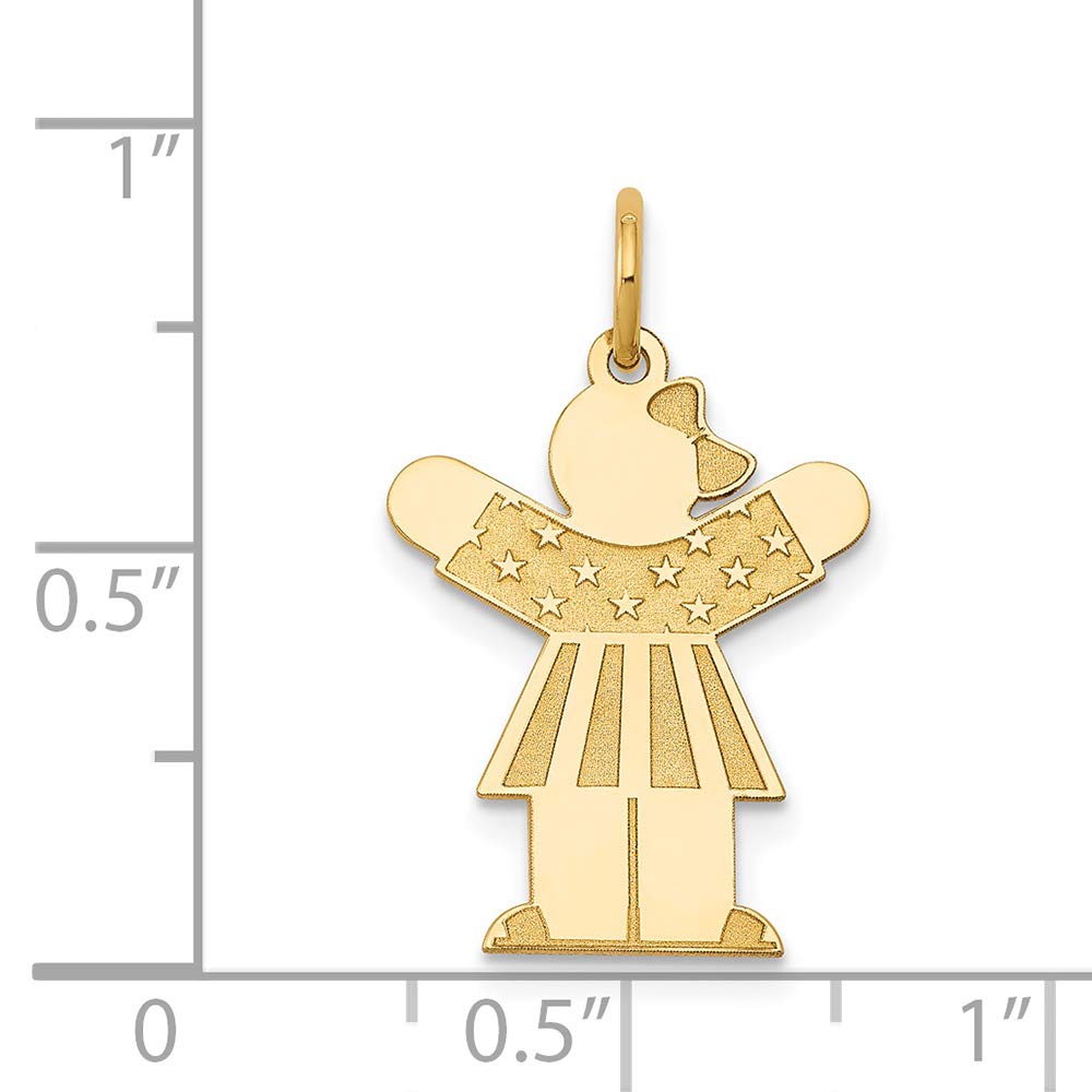 14K Yellow Gold Kids Charm Pendant - Dainty & Hypoallergenic Jewelry for Children | Perfect for Birthdays, Gifts & Special Occasions