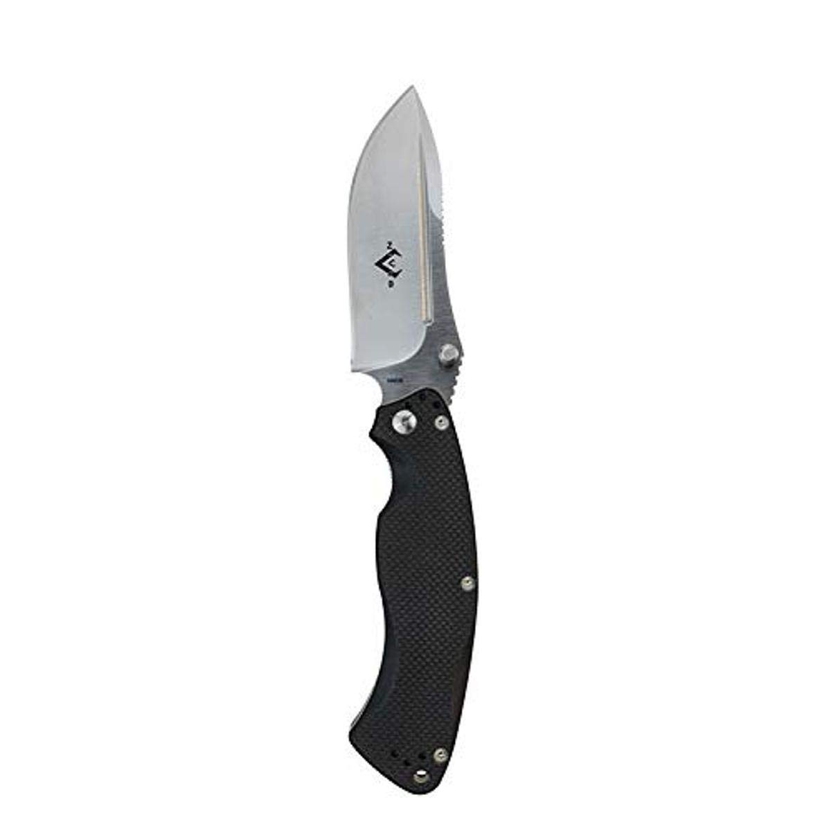Olympian Folding Knife - Black Handle Pocket Knife for Camping, Hiking & Everyday Carry (EDC) | Compact & Durable Outdoor Knife