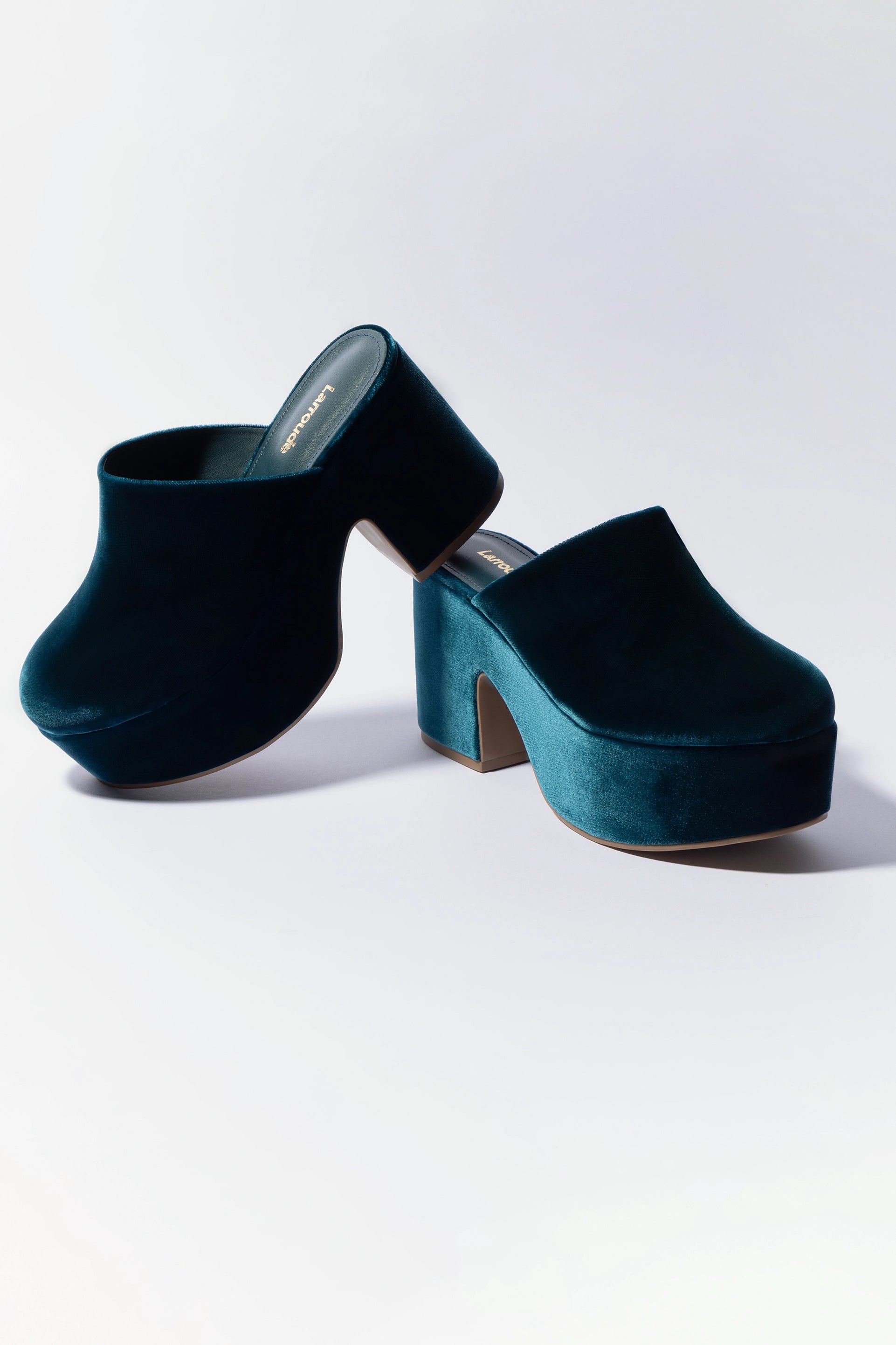 Miso Platform Clog Shoes - Deepsea Velvet Comfort Slip-Ons for Women | Casual Walking, Home & Garden Wear