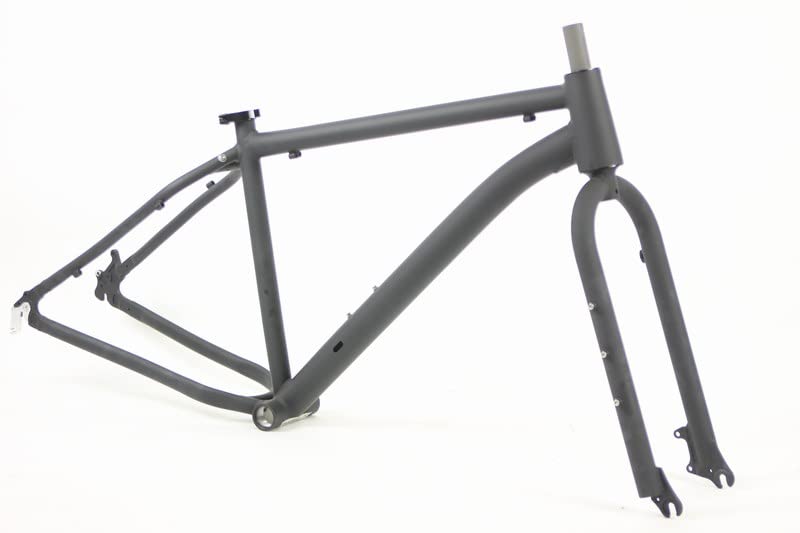 Gravity Bullseye Monster Fat Bike Frame Frameset with Rigid Fork - 26 Inch x 5.0 Tires Mountain Bike for Off-Road & Snow Trail Riding