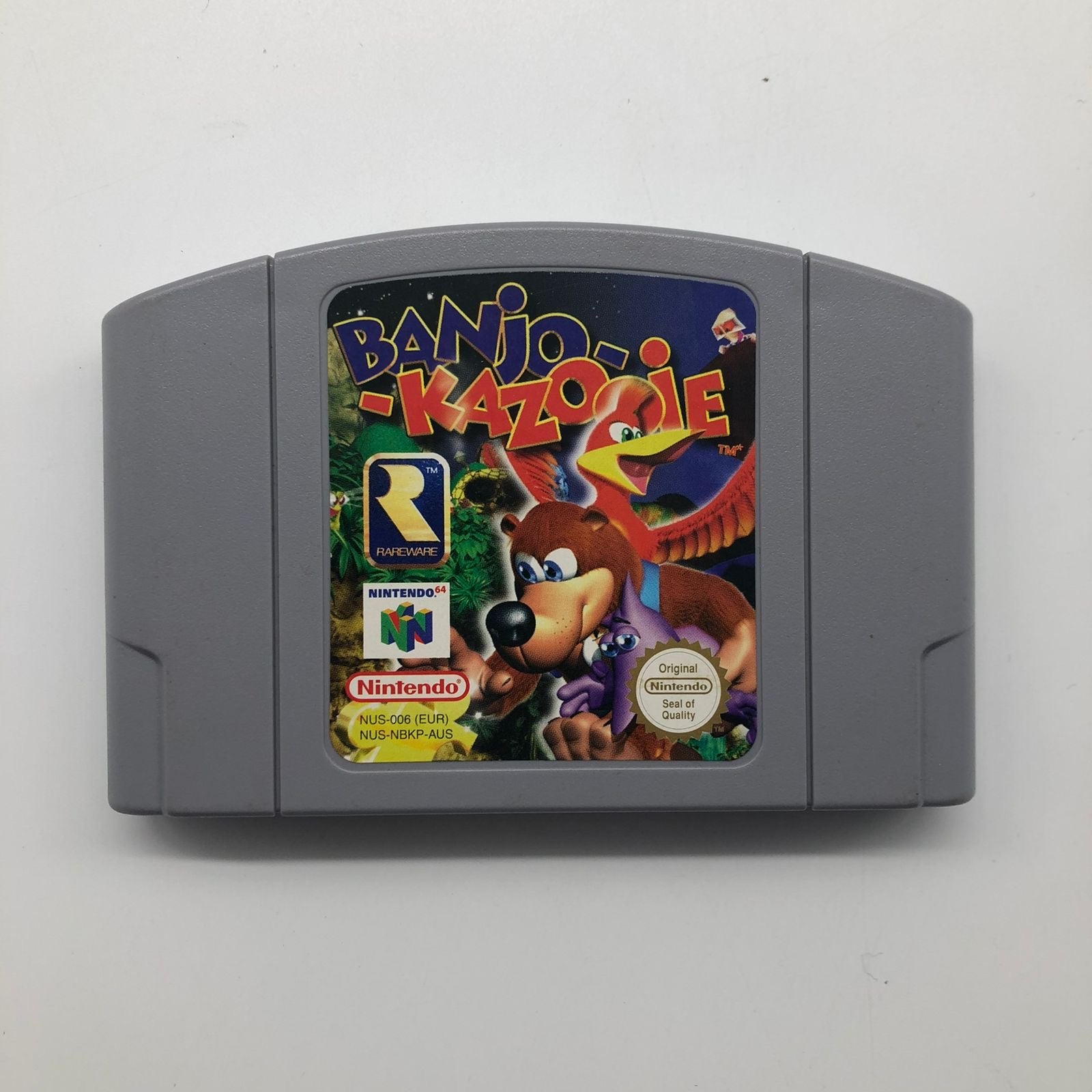 Original Banjo-Kazooie Nintendo 64 (N64) Game Cartridge - PAL Version | Classic Platform Adventure Game for Retro Gaming Enthusiasts | Perfect for Nintendo 64 Collectors and 90s Nostalgia Gaming Sessions