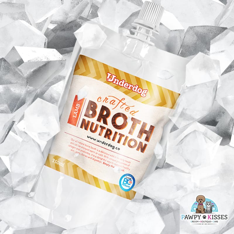 Premium Frozen Lamb Bone Broth for Dogs - 350ml | High-Protein Dog Supplement for Joint Health & Digestion | Perfect for Senior Dogs & Post-Surgery Recovery