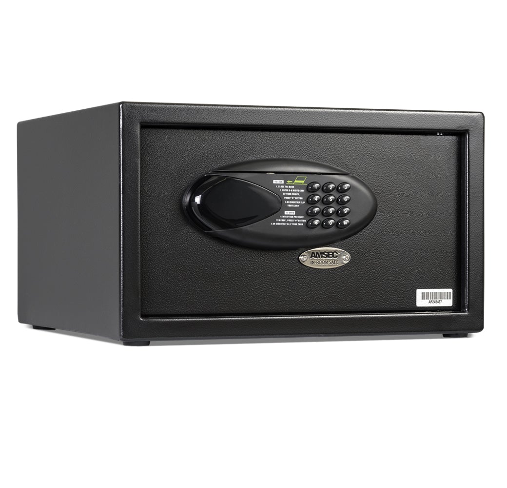 AMSEC IRC916E Electronic Digital Safe for Hotels & Homes - Secure Cash, Jewelry & Valuables in Bedroom or Closet