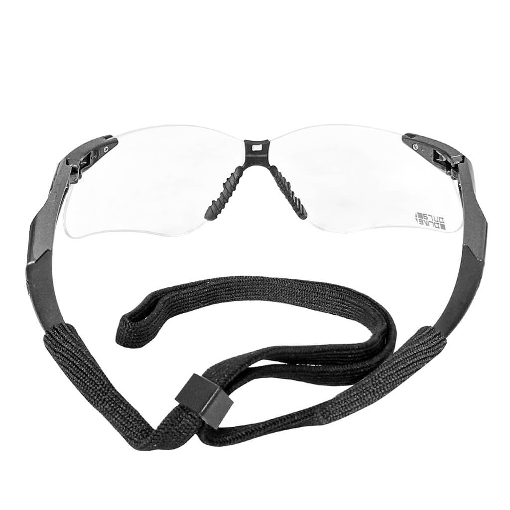 DuraDrive Clear Anti-Scratch Nemesis Safety Glasses - ANSI Z87.1 Certified, UV Protection for Construction, Woodworking & DIY Projects