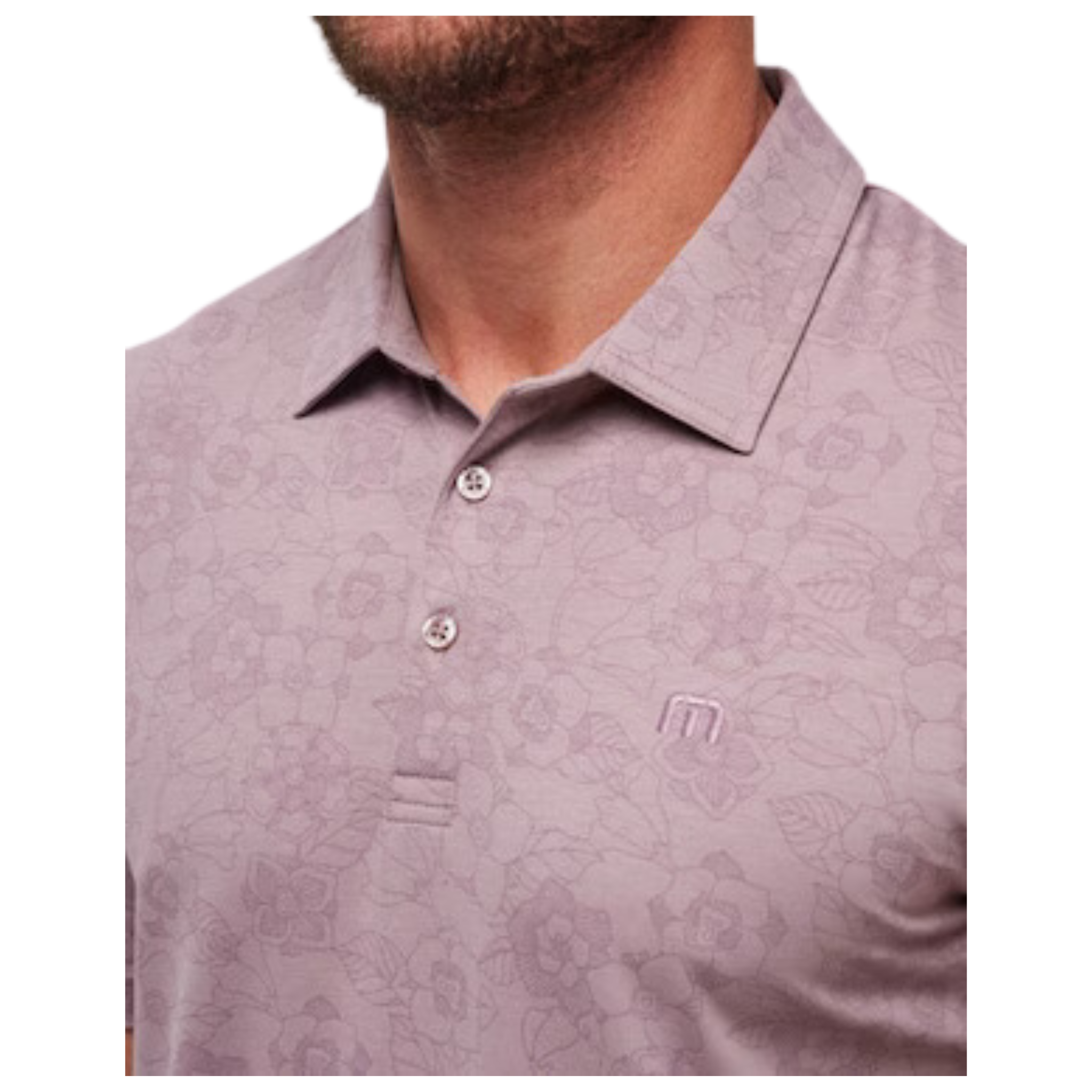Travis Mathew Men's New Destination Performance Polo Shirt - Medium - Moisture Wicking & Breathable for Golf, Tennis & Casual Wear