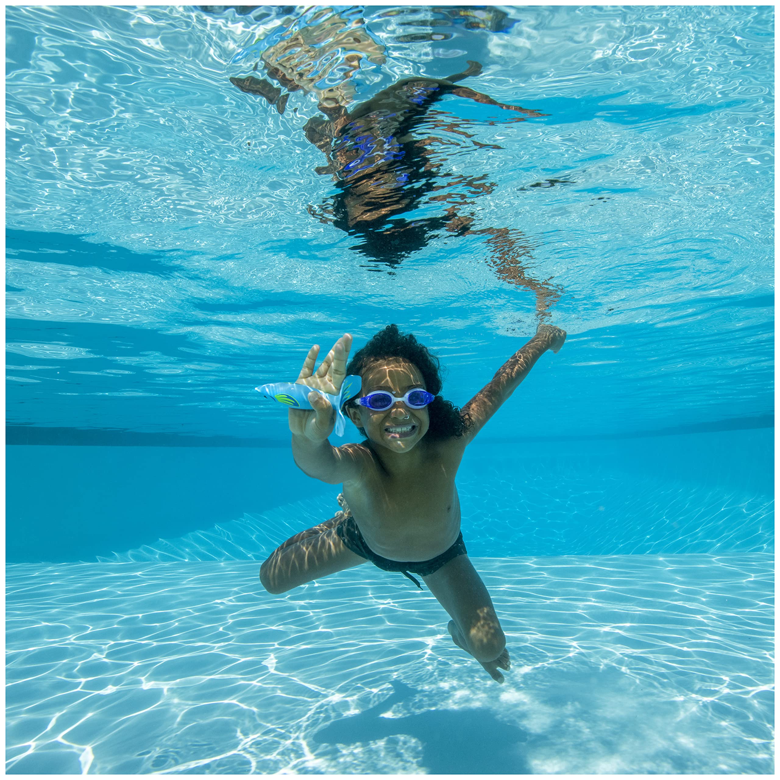 SwimWays Swirl Divers Kids Fish-Shaped Pool Diving Toys (2 Pack) - Fun Bath & Pool Party Supplies for Children Ages 5+ | Perfect for Summer Swimming, Backyard Pool Games & Birthday Party Favors