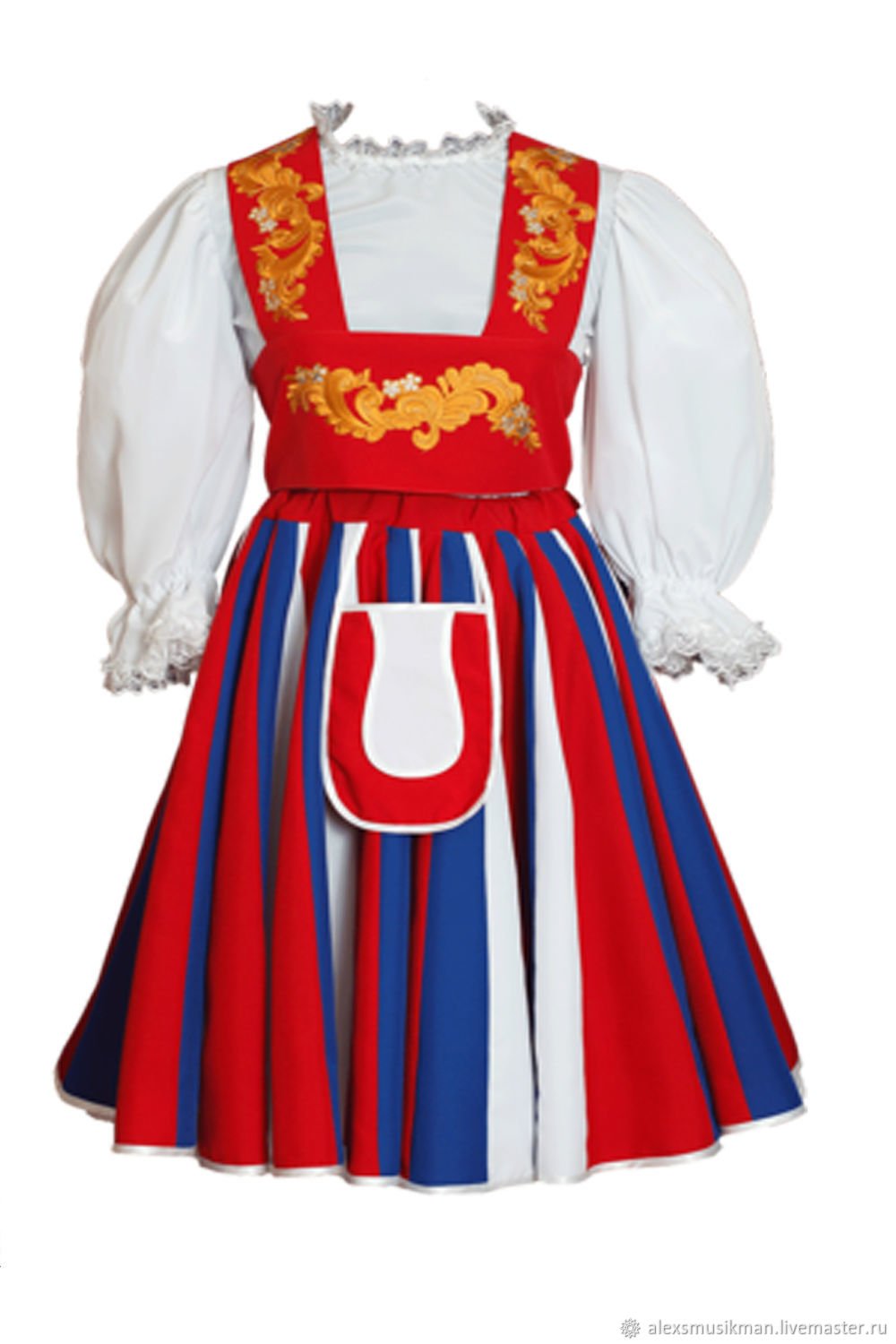 Finnish Traditional Dance Dress for Women | Authentic National Costume of Finland | Perfect for Folk Performances & Cultural Events