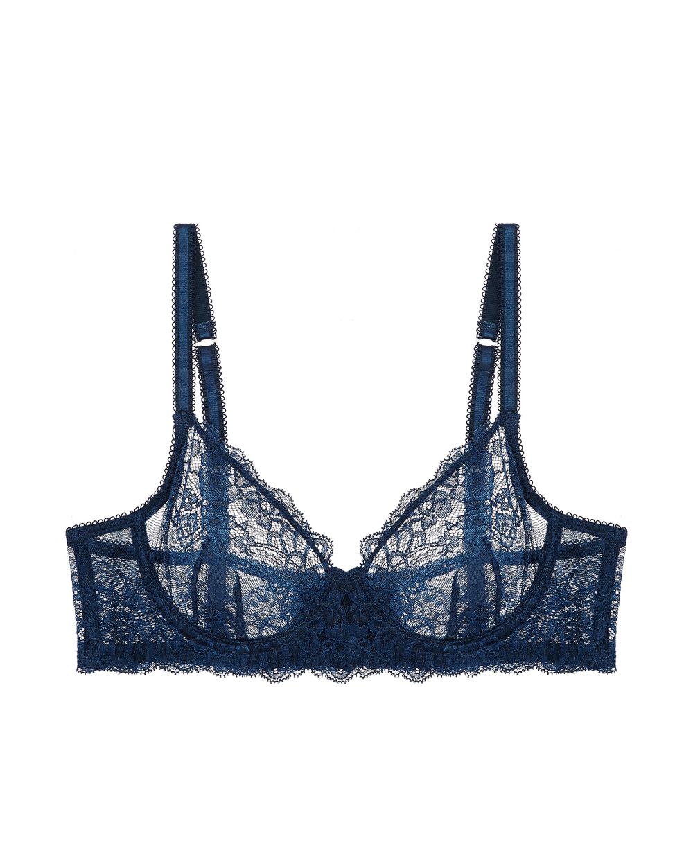 Sexy Lace Underwire Balconette Bra for Women - Push Up Lingerie for Date Night & Boudoir Photography