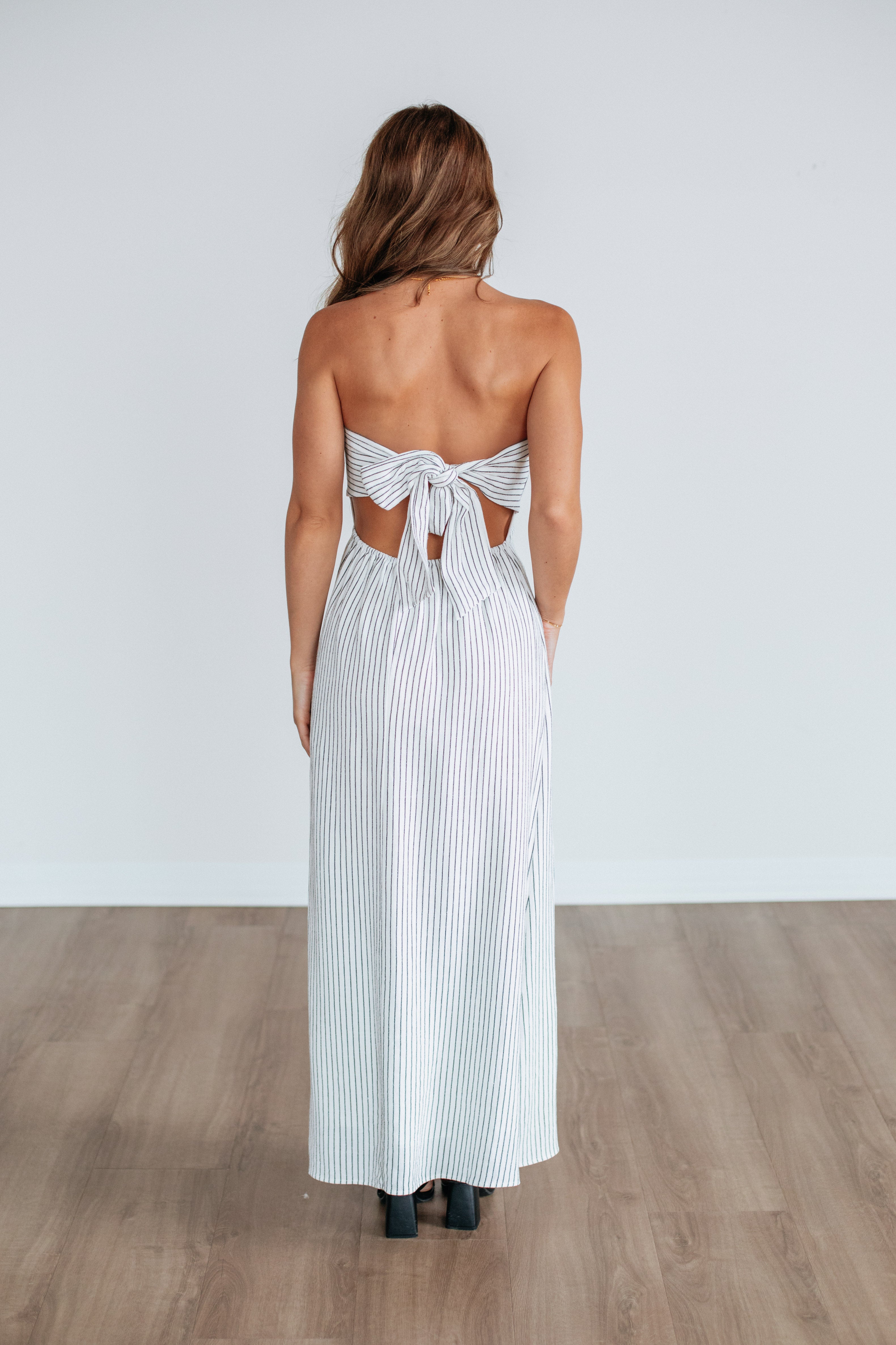 Lyana Striped Dress for Women - Flowy Summer Midi Dress with Comfortable Fit - Perfect for Beach, Vacation, and Casual Outings