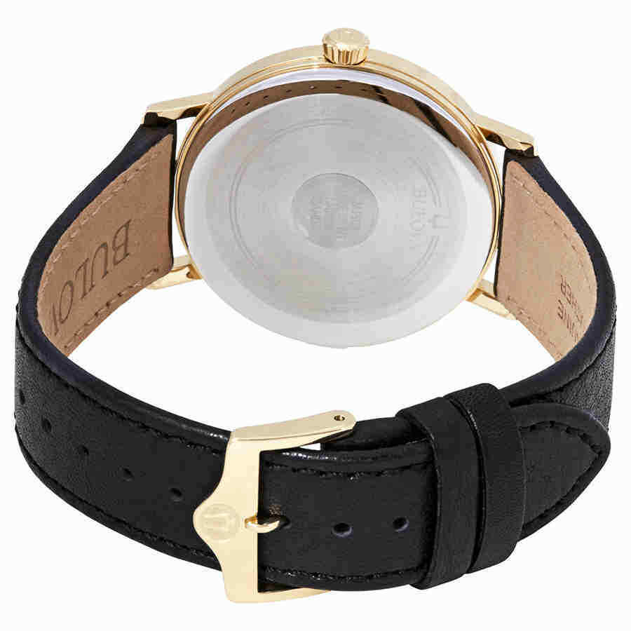Bulova 97B172 Aero Jet Black Leather Strap Men's Watch | Water-Resistant Chronograph | Perfect for Business, Casual & Formal Occasions