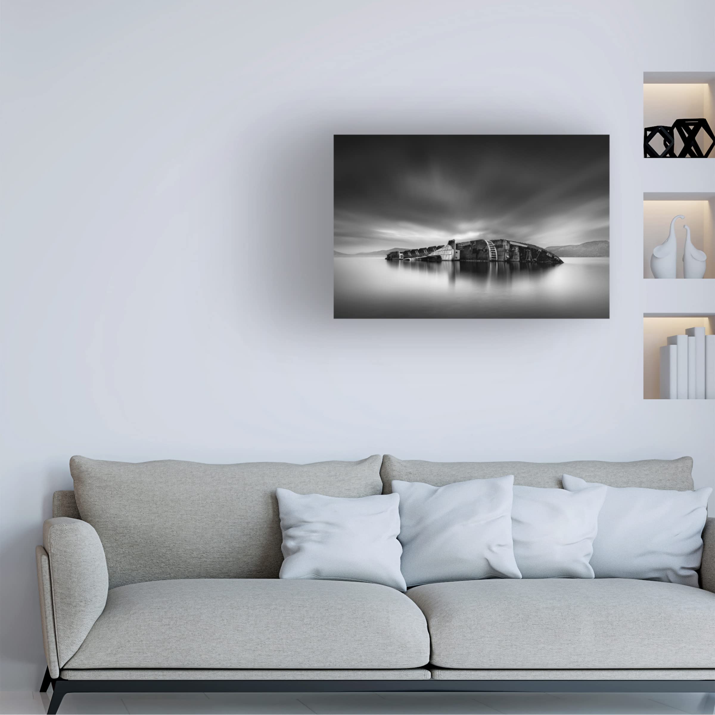 George Digalakis 'Mediterranean Sky IV' Canvas Wall Art Print - Coastal Home Decor for Living Room, Bedroom & Office | Trademark Fine Art Collection